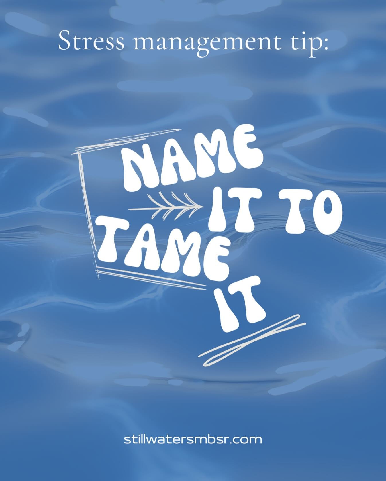 When stress stays stuck in your head, it usually gets louder.
But when you name what you&rsquo;re feeling, your brain can start calming down.

How to try it (takes 30 seconds):
Pause and say (out loud or in your head):
👉 &ldquo;I&rsquo;m feeling str