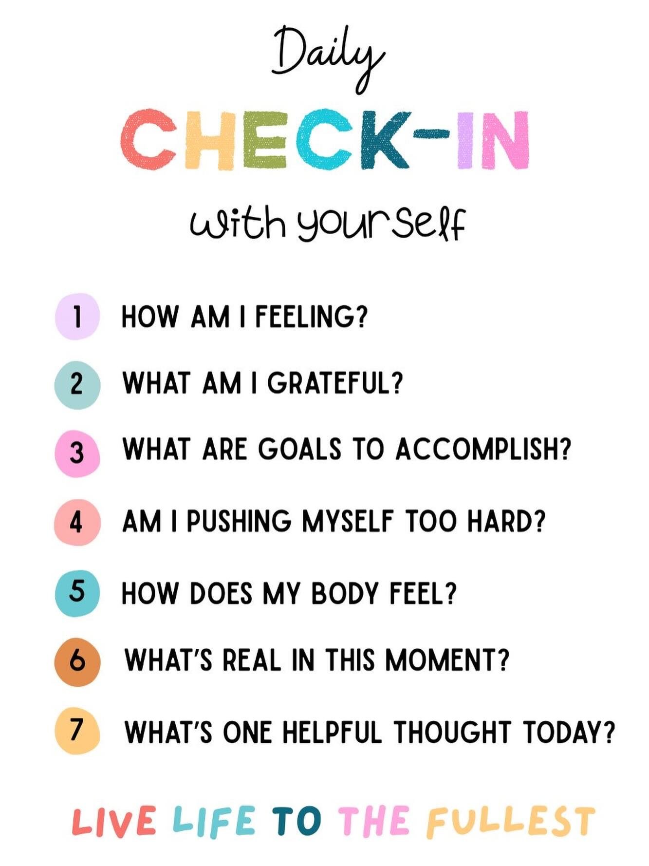 A gentle pause before the day takes over. 

Checking in with yourself isn&rsquo;t extra, it&rsquo;s essential. 💙

Save this for when you need a reset.