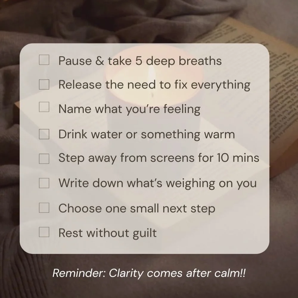 If you get the Sunday scaries, this is for you!! A quick mental reset to wind down before you start your week.