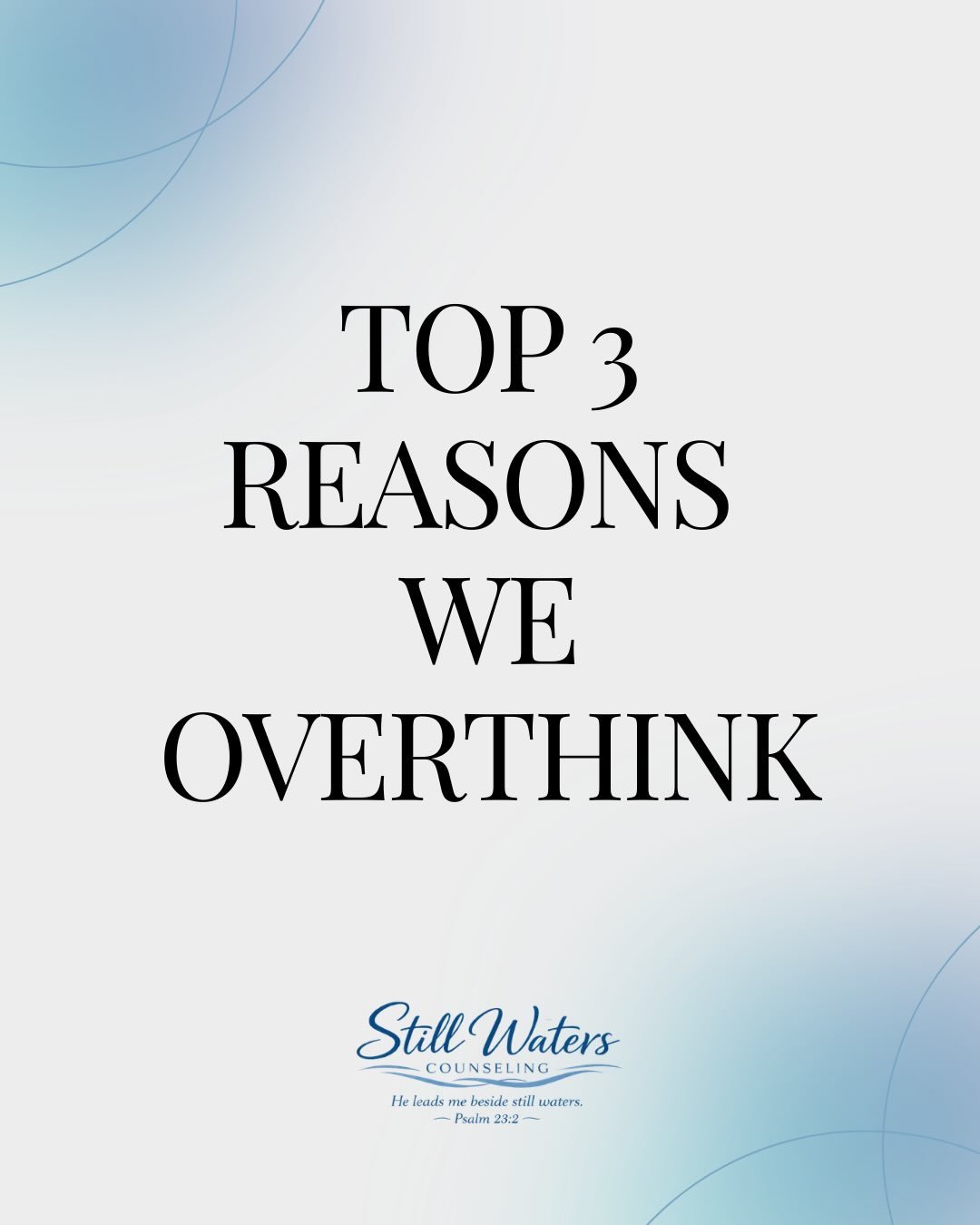 Overthinking is extremely common for teens.

When your brain is trying to protect you from mistakes, embarrassment, or failure, it can start replaying situations over and over.

The problem is that overthinking rarely gives answers, it usually just c