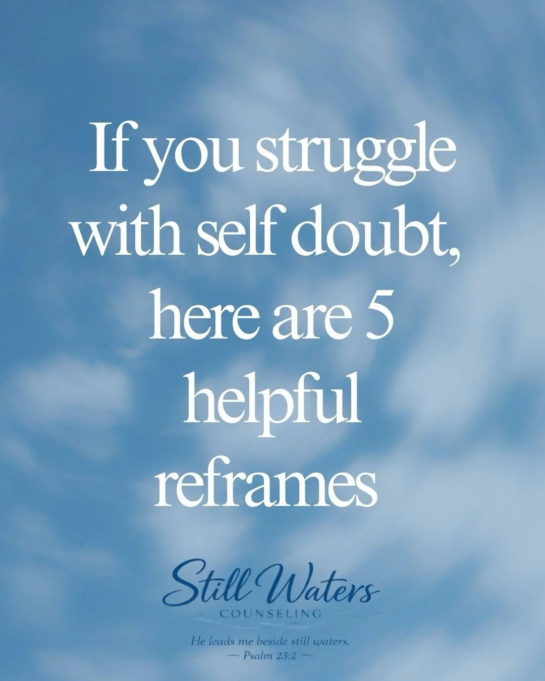 Your brain can be your biggest critic.

One mistake&hellip; and suddenly your mind says
&ldquo;See? You&rsquo;re not good enough.&rdquo;

But that voice isn&rsquo;t the truth.

Try this instead:
&bull; Catch the thought
&bull; Question it
&bull; Repl