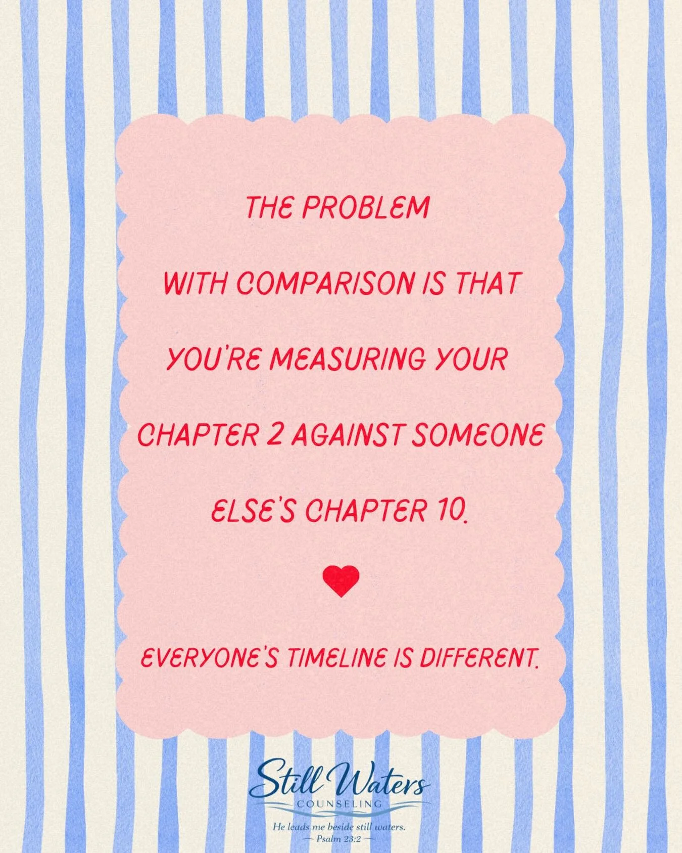 One of the most damaging beliefs teens carry is the idea that they are &ldquo;behind.&rdquo;

Behind in school.
Behind in sports.
Behind in life.

But growth doesn&rsquo;t follow a universal timeline.

Focus on progress, not comparison.