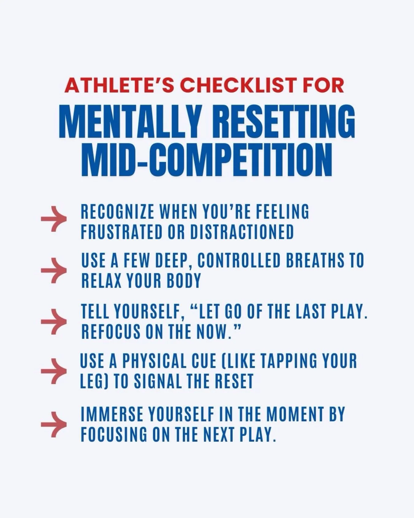 Athletes are trained to reset their bodies.
But very few are taught how to reset their minds.

One bad play. One missed shot. One mistake.
That&rsquo;s all it takes for frustration to take over and performance to spiral.

The best athletes aren&rsquo