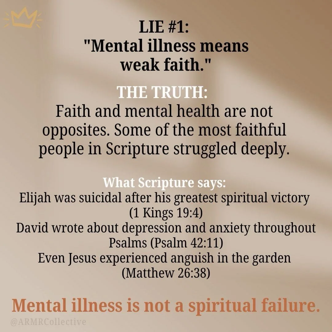 If you&rsquo;ve been told your mental health struggles are a &ldquo;faith issue&rdquo;, this is your permission to stop carrying that weight.

God cares about your mind too.

And getting support is not a failure, it&rsquo;s a step forward.