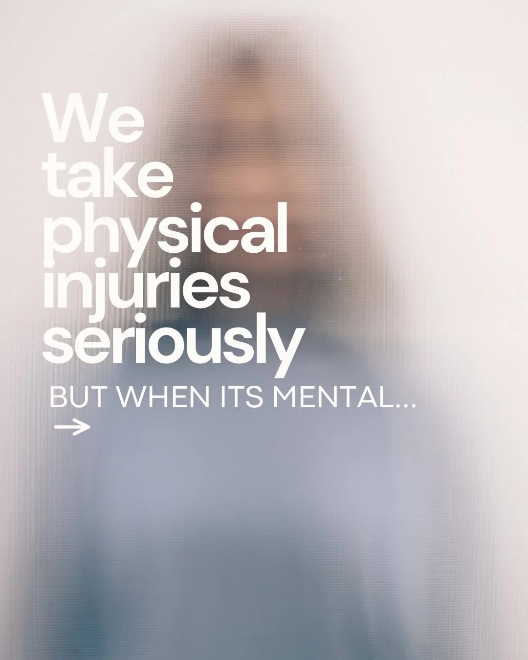 We tell people to rest when they&rsquo;re physically hurt. We encourage recovery. We show compassion.

But when someone is mentally exhausted, anxious, overwhelmed, depressed, or burned out&hellip;we tell them to &ldquo;push through it.&rdquo;

Menta