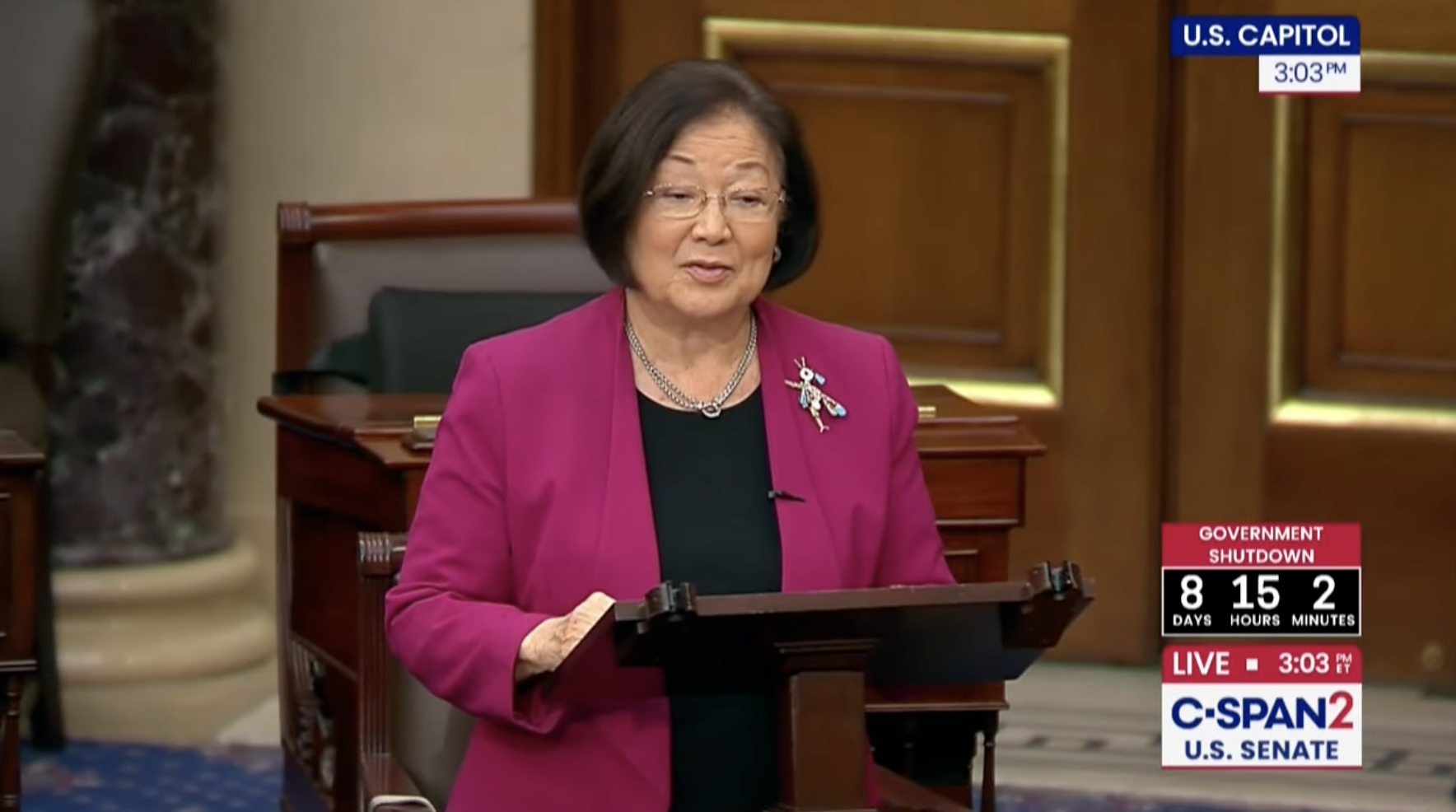 Senator Hirono's Floor Speech on Republicans' Government Shutdown