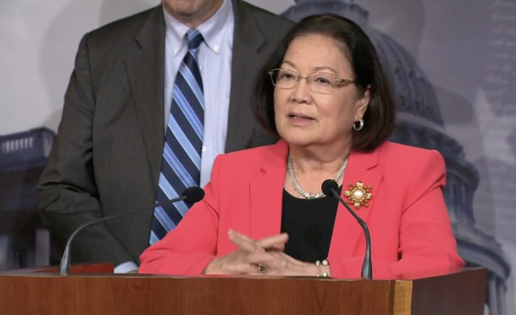 Emotional Hirono blasts conditions for children at migrant detention centers