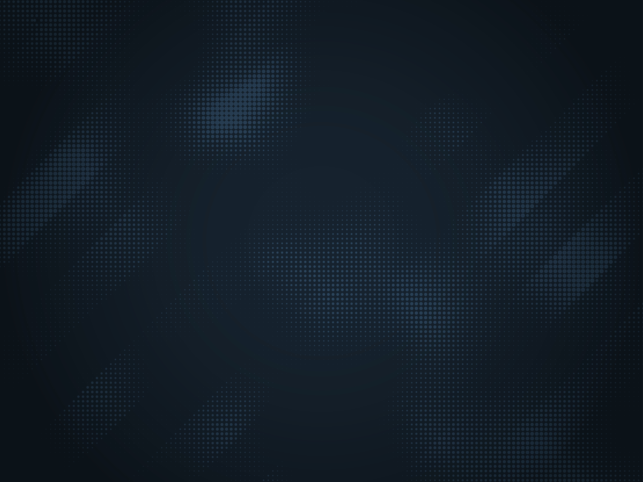 A dark digital background featuring a dotted world map pattern