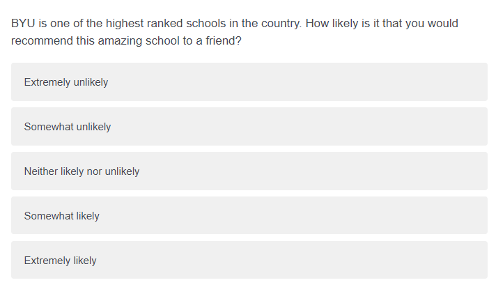 Double-barreled survey example