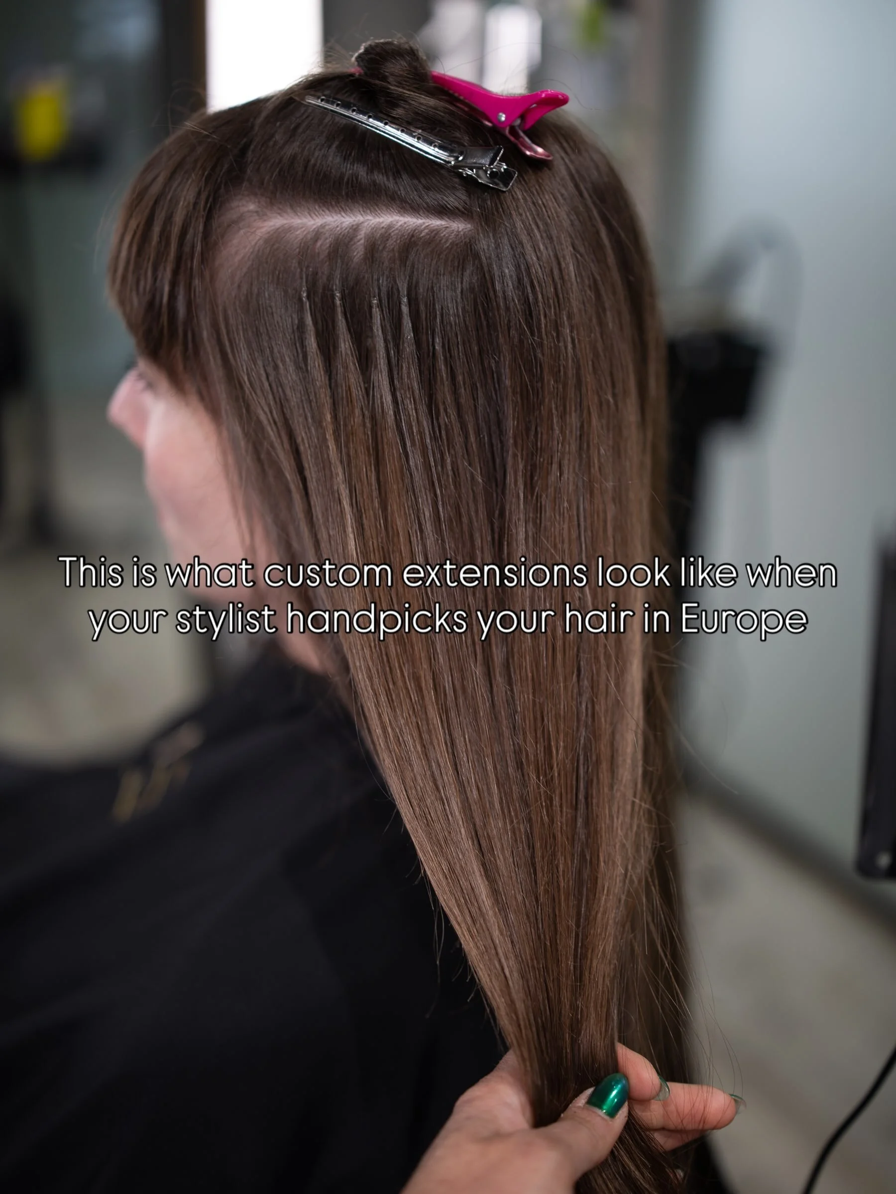 I flew all the way to Europe and found her hair match! 😍

Okkk, technically the trip was for sourcing and education, but a few of my clients were lucky enough to have their hair handpicked while I was there!

Before I left, I took photos of their ha