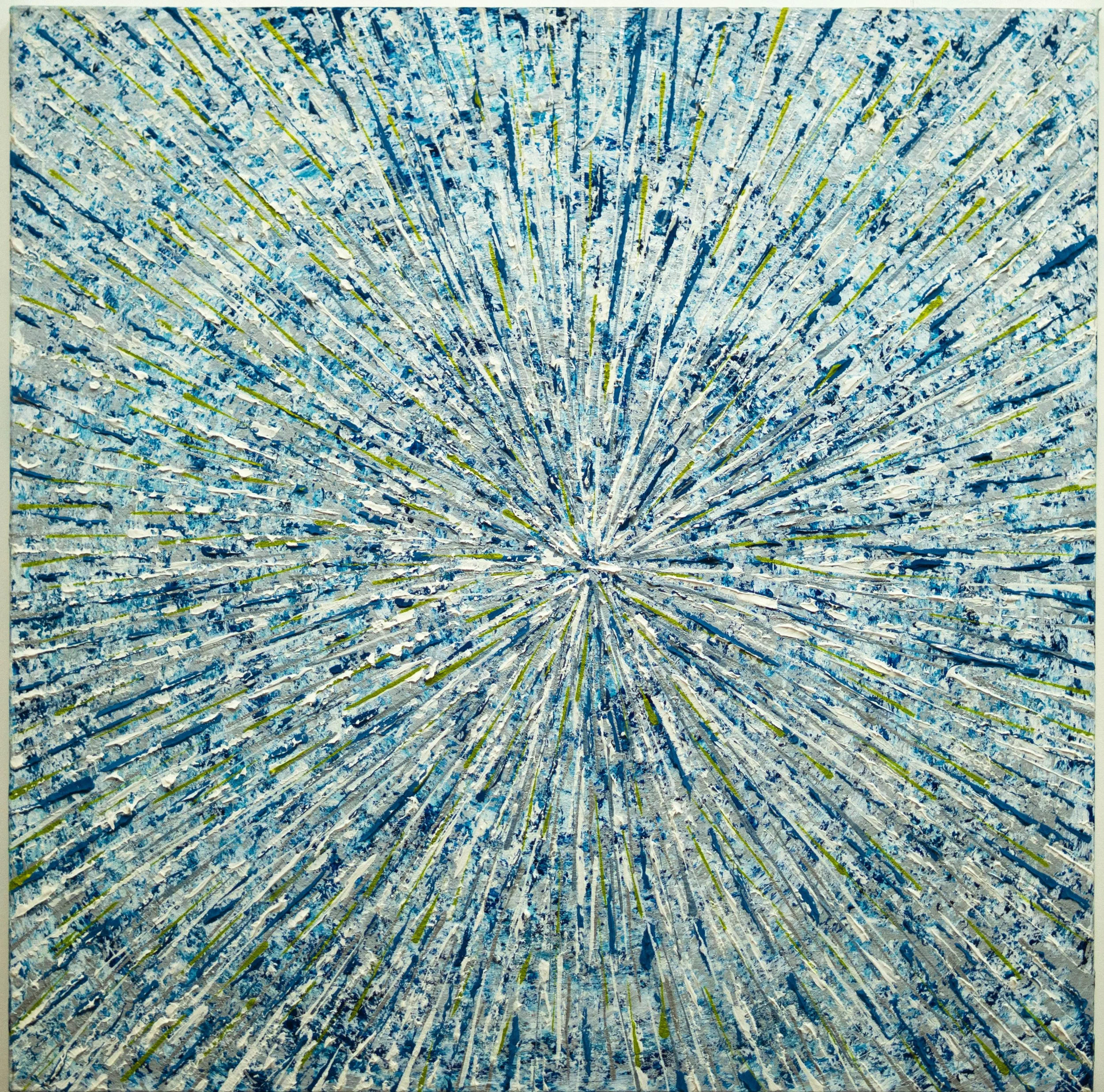 Feathers of My Soul V 2017 Acrylic & Oil on Canvas Mounted on Board.  76 x 110