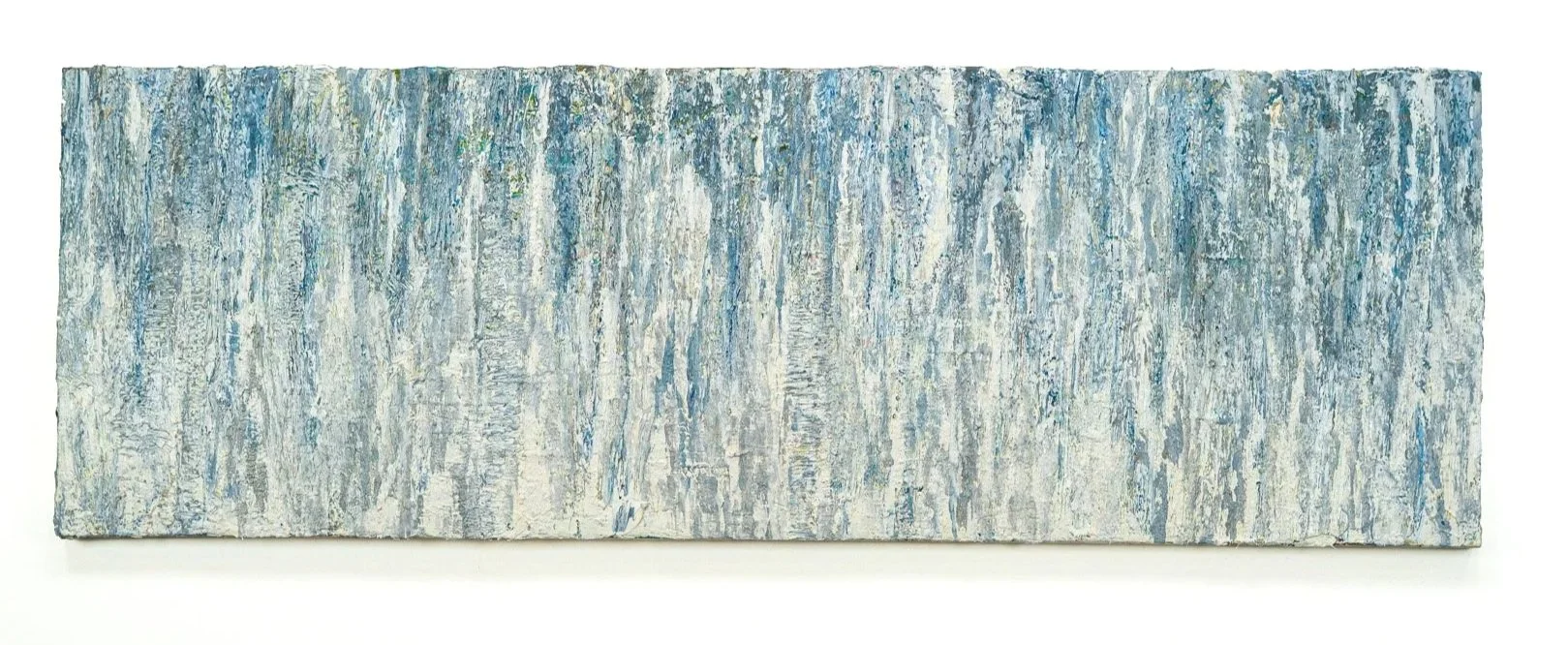 Remembering Winter, 2017–2022. Acrylic and oil on canvas. 24 × 60 in 