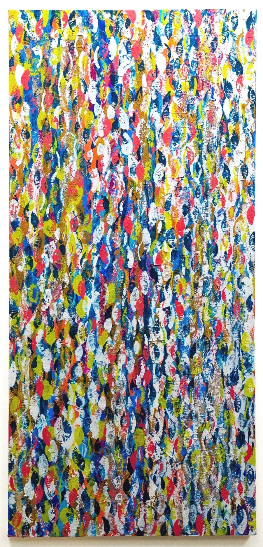 Laughter, 2020–2021. Oil on canvas. 72 × 30 in 