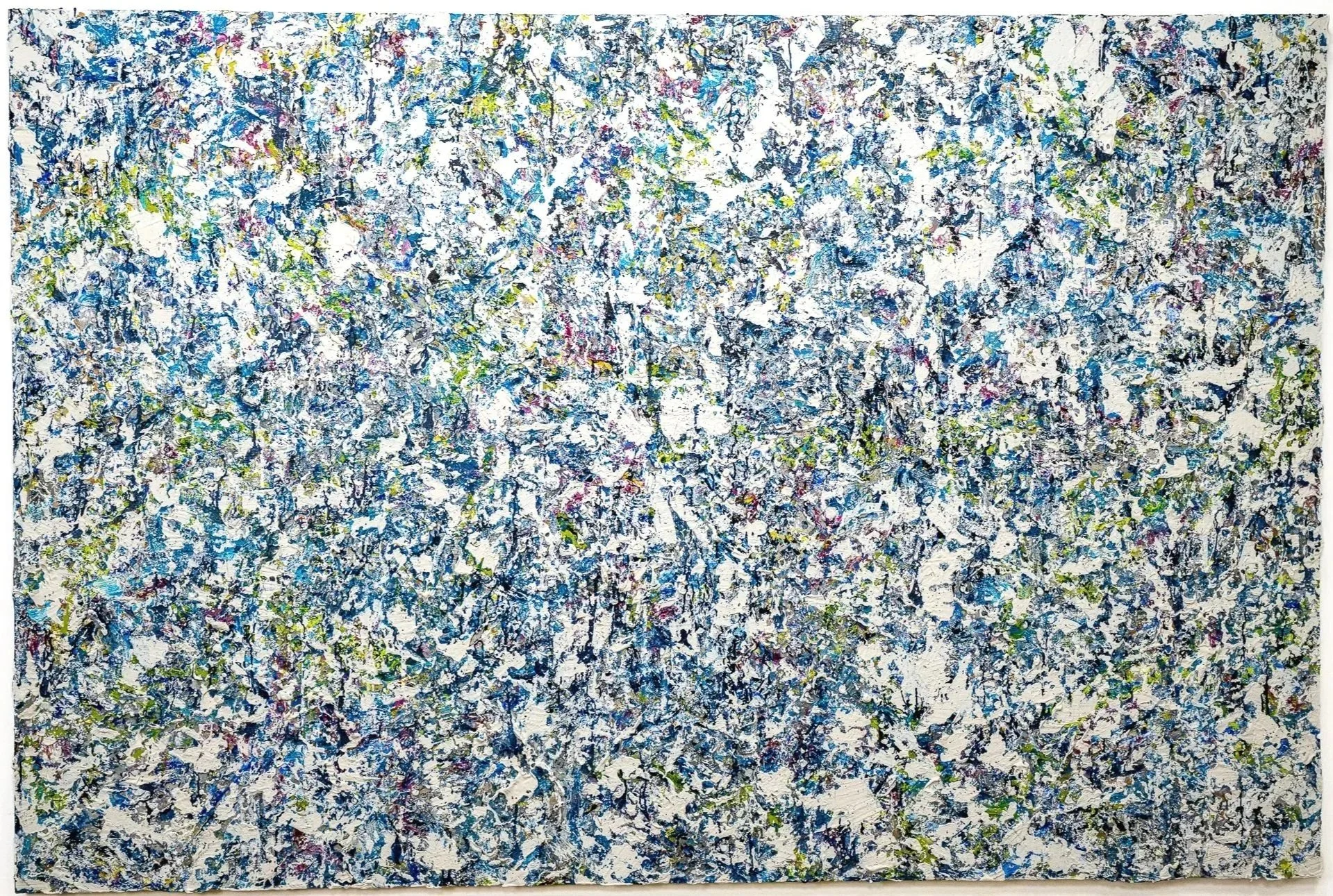  
   Ladies in Blue 
   2017–2019 
   Acrylic, mixed media, and oil on canvas mounted on board. 
   89 × 115 in 

 
   
    PRINT
   


     INQUIRE 
   
 