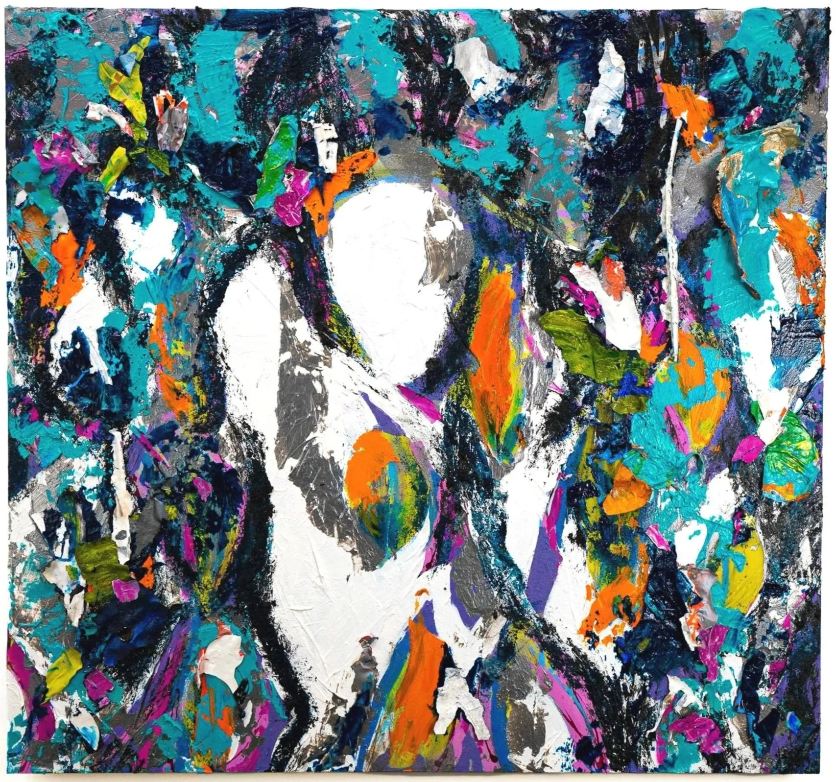  
   Esther 
   2023–2024 
   Acrylic, paint skins, and oil on board. 
   48 × 24 in 

   
     
      PRINT
     

     
      INQUIRE
     
   
 