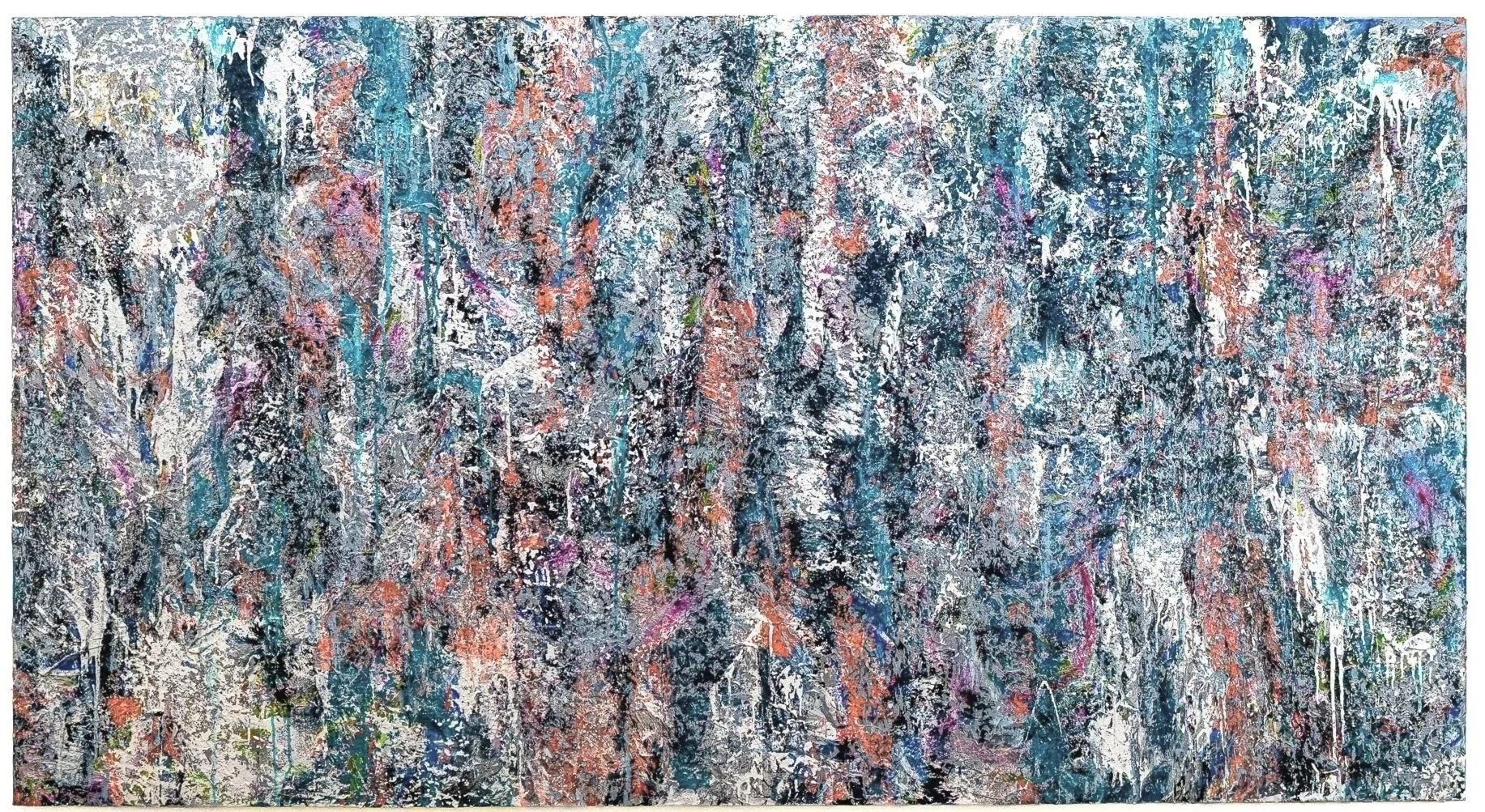  
   Super Ball 
   2016–2019 
   Acrylic, mixed media, and oil on canvas mounted on board. 
   52 × 84 in 

 
   
    PRINT
   


     INQUIRE 
   
 