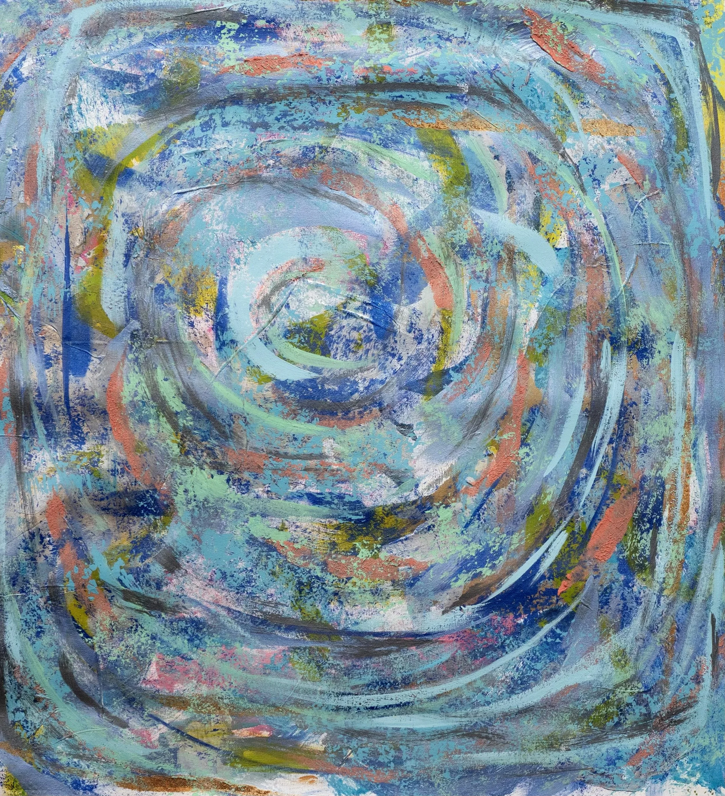 TD 2025 Acrylic on Canvas Mounted on Board  6 x 34