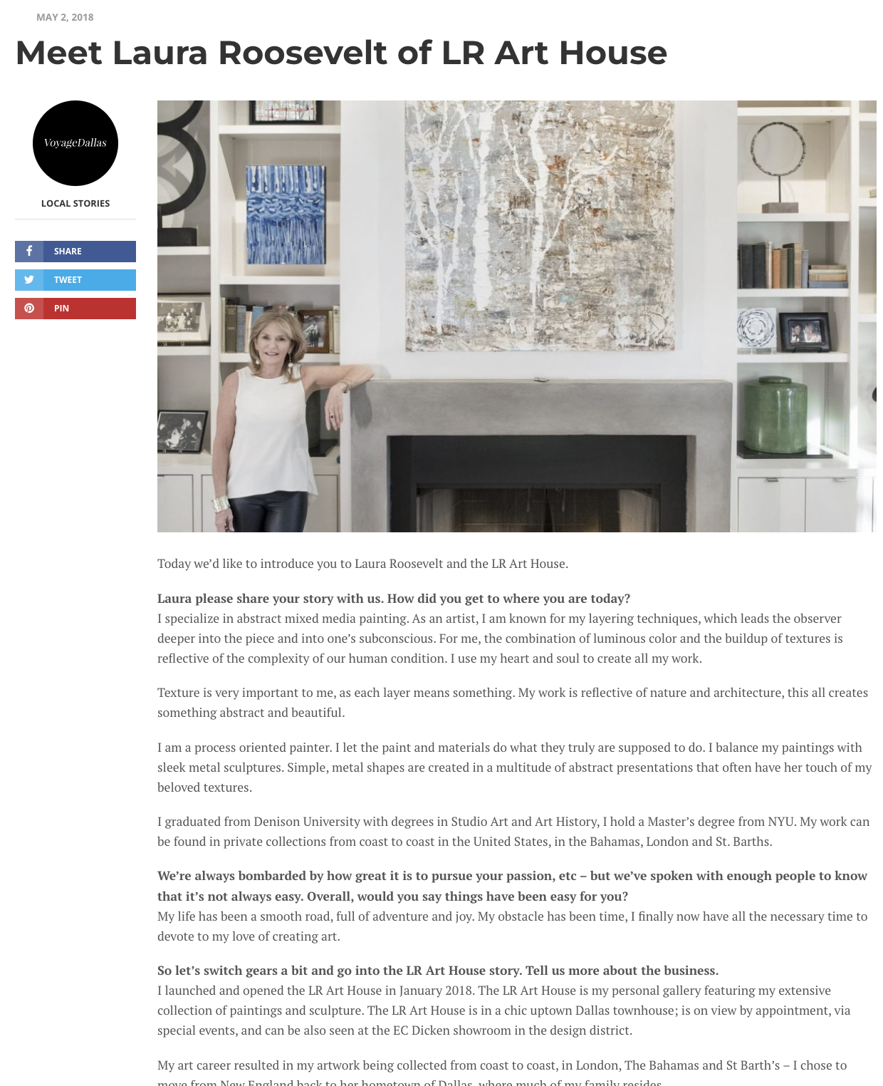 Voyage Dallas, May 2, 2018.