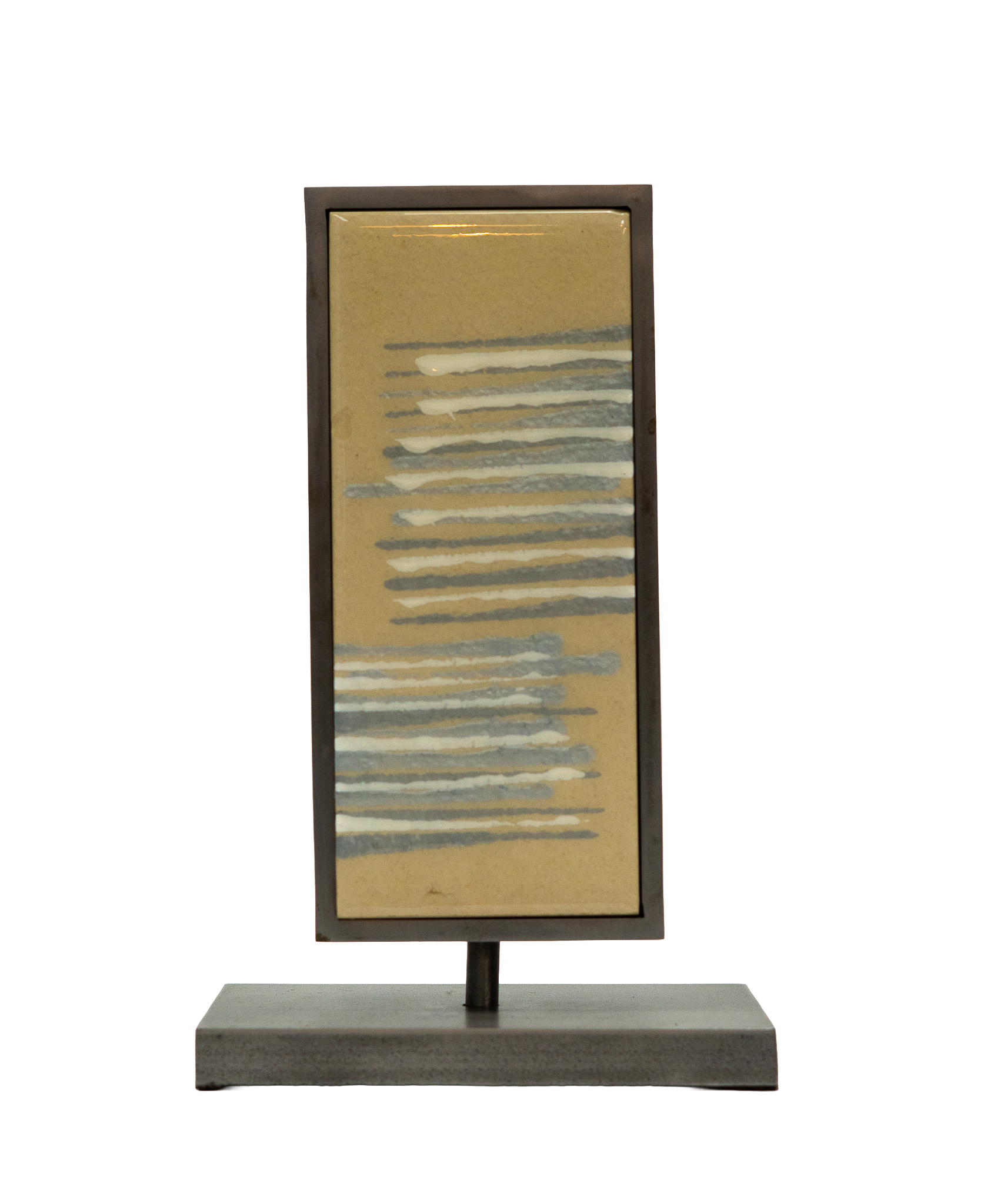 Ascendancy VII, 2018. Acrylic, resin, and stone mounted in steel. 10 × 5 × 3 in 