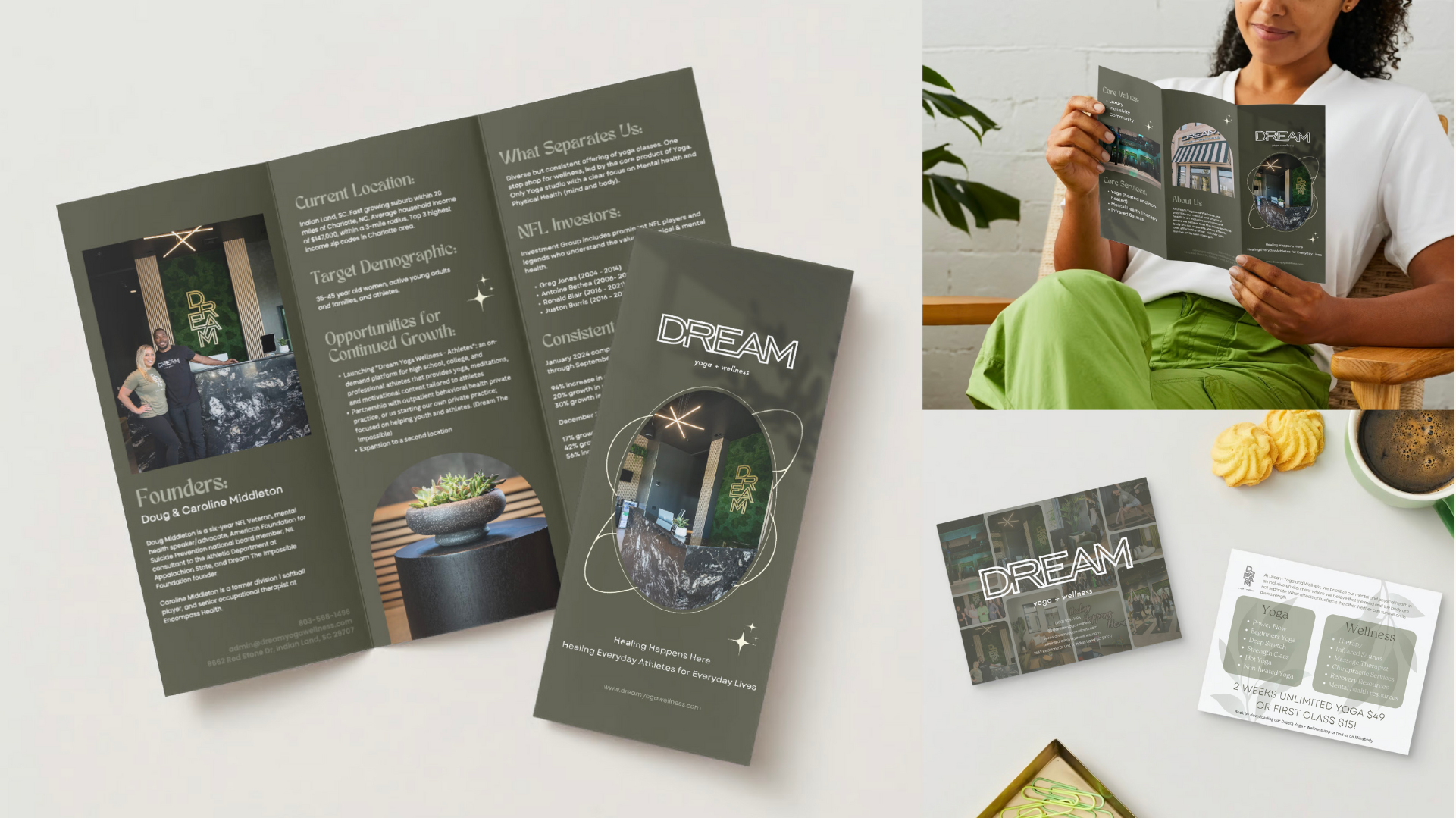 Dream Yoga + Wellness Marketing Design