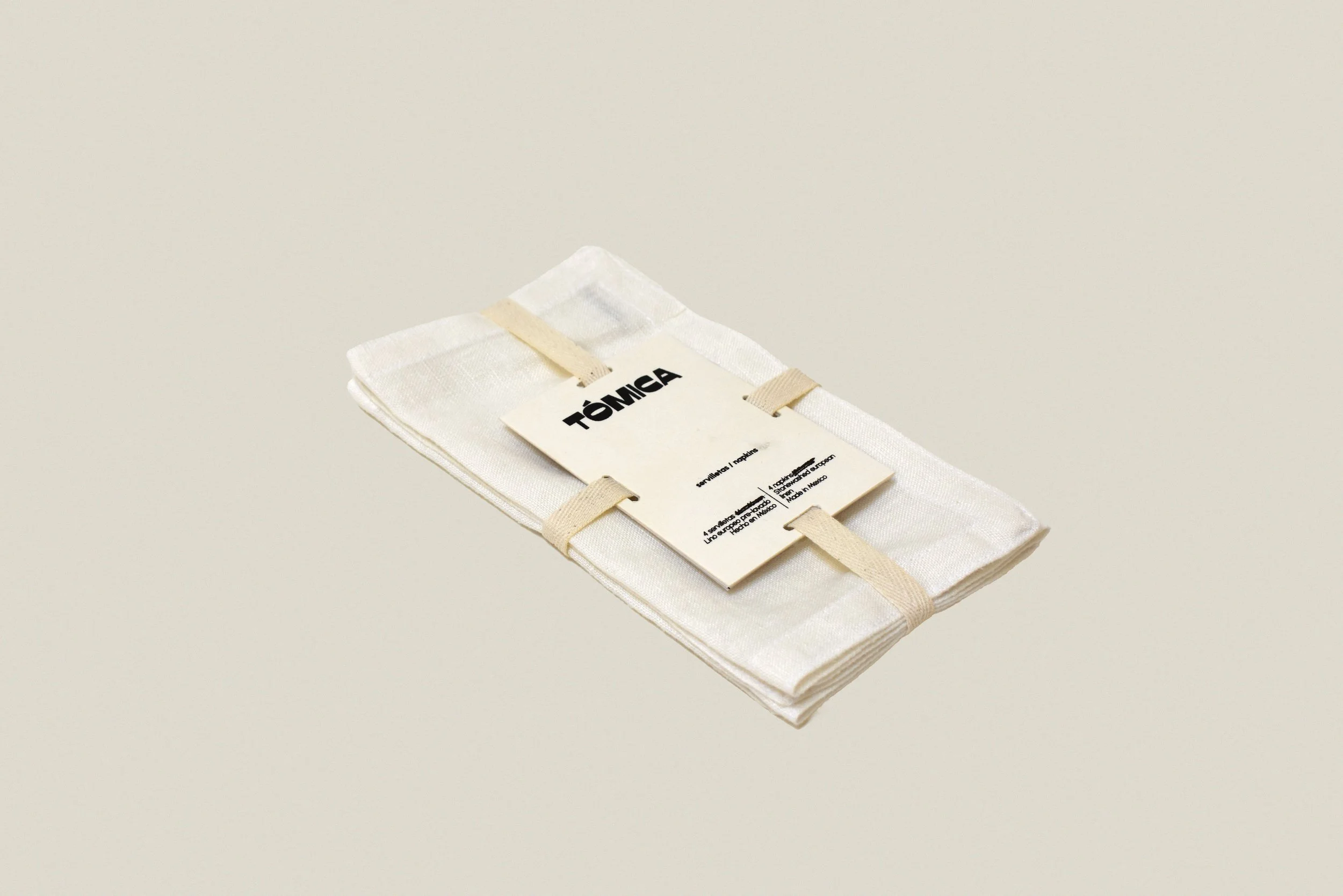 White cocktail linen napkins