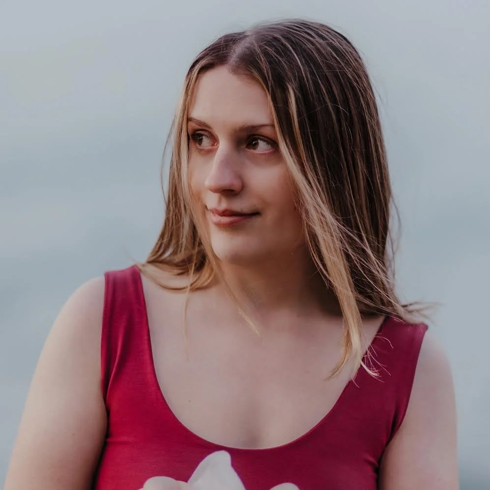 Picture of a woman in a red shirt
