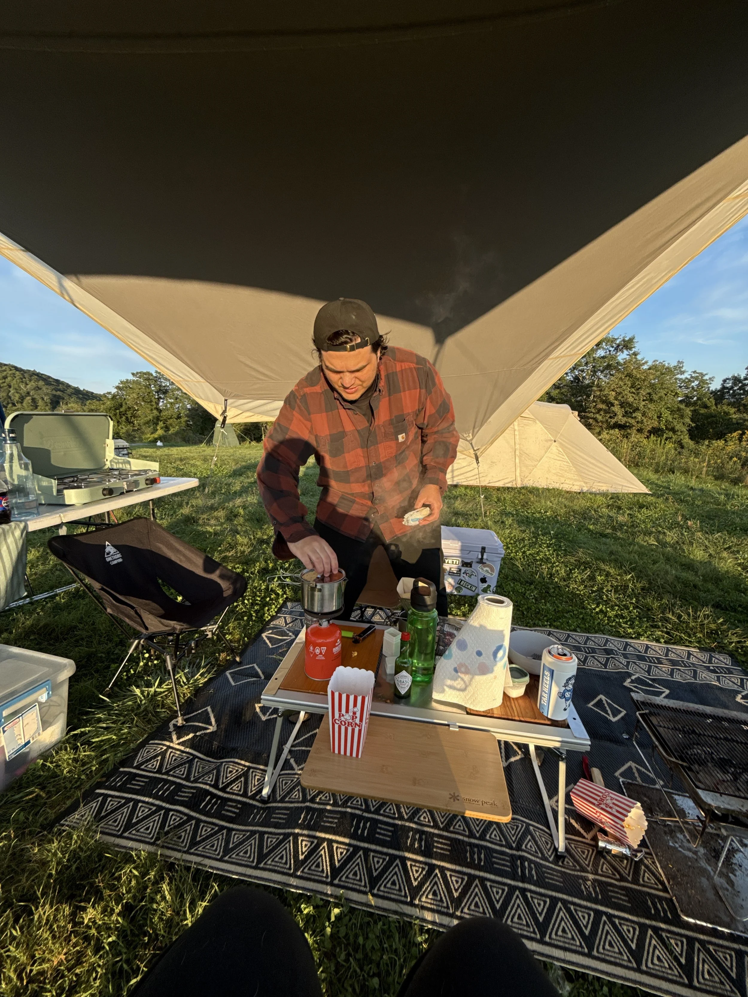 Camping in the mountains of NC