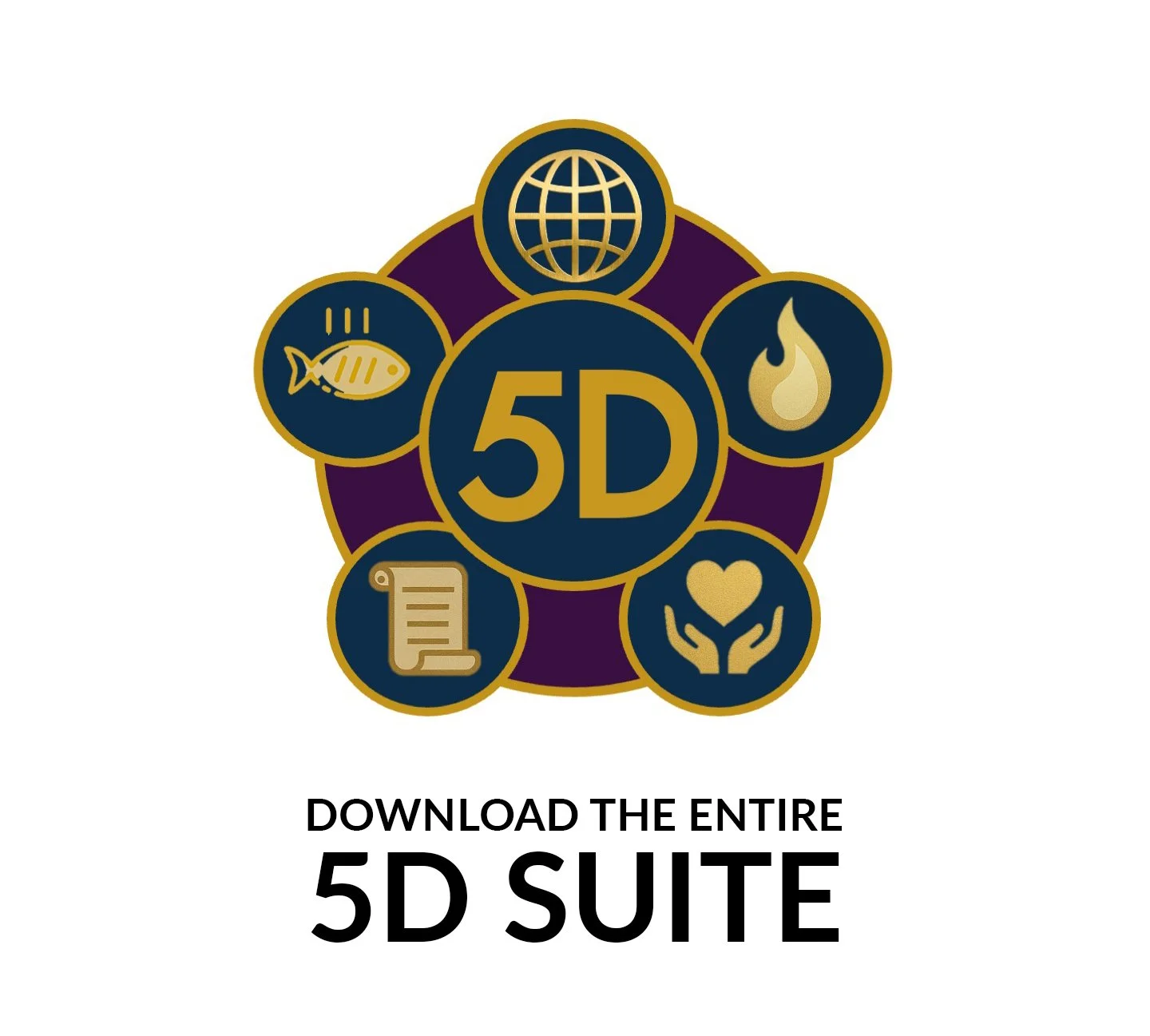 5D Church Logo with text "DOWNLOAD THE ENTIRE 5D SUITE"