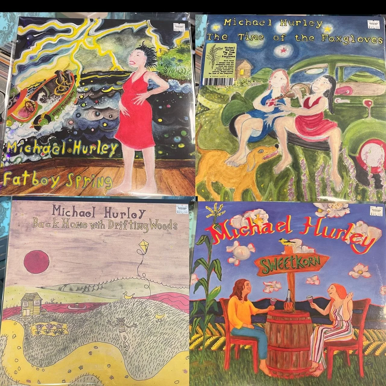 BEAUTIFUL STOCK UPDATE:
&bull;4 Michael Hurley reissues from Mississippi Records 🕊️
&bull;FRANK HURRICANE - Live at PUBICAL WORLD SHRYMPDICATE cassette - recorded right here in our shop! 
&bull;Wonderful new album from The Cradle&rsquo;s Paco Cathca