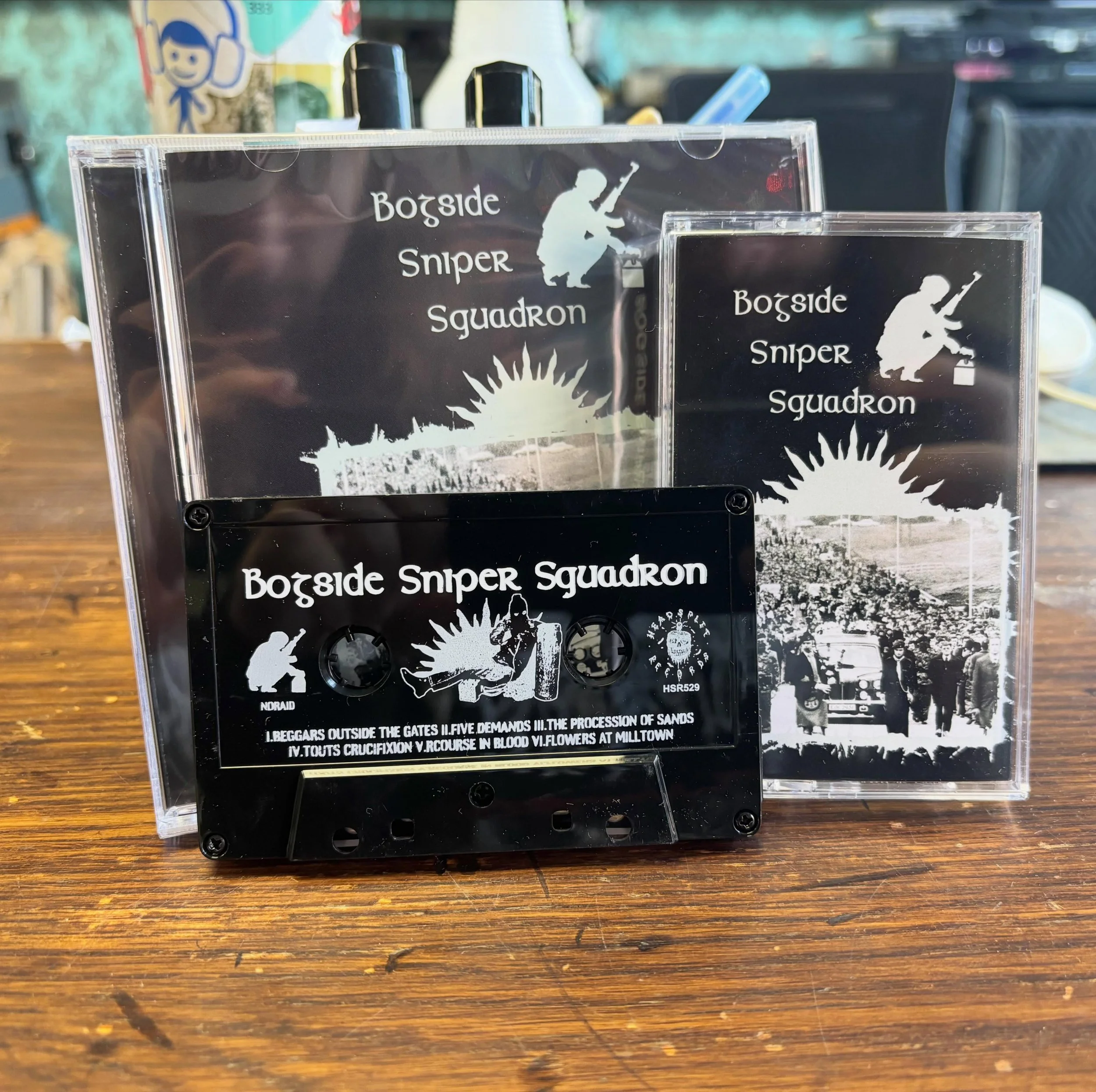 We are OPEN and we&rsquo;ve got the new BOGSIDE SNIPER SQUADRON LP on CD and TAPE! Act extremely fast if you know what&rsquo;s what