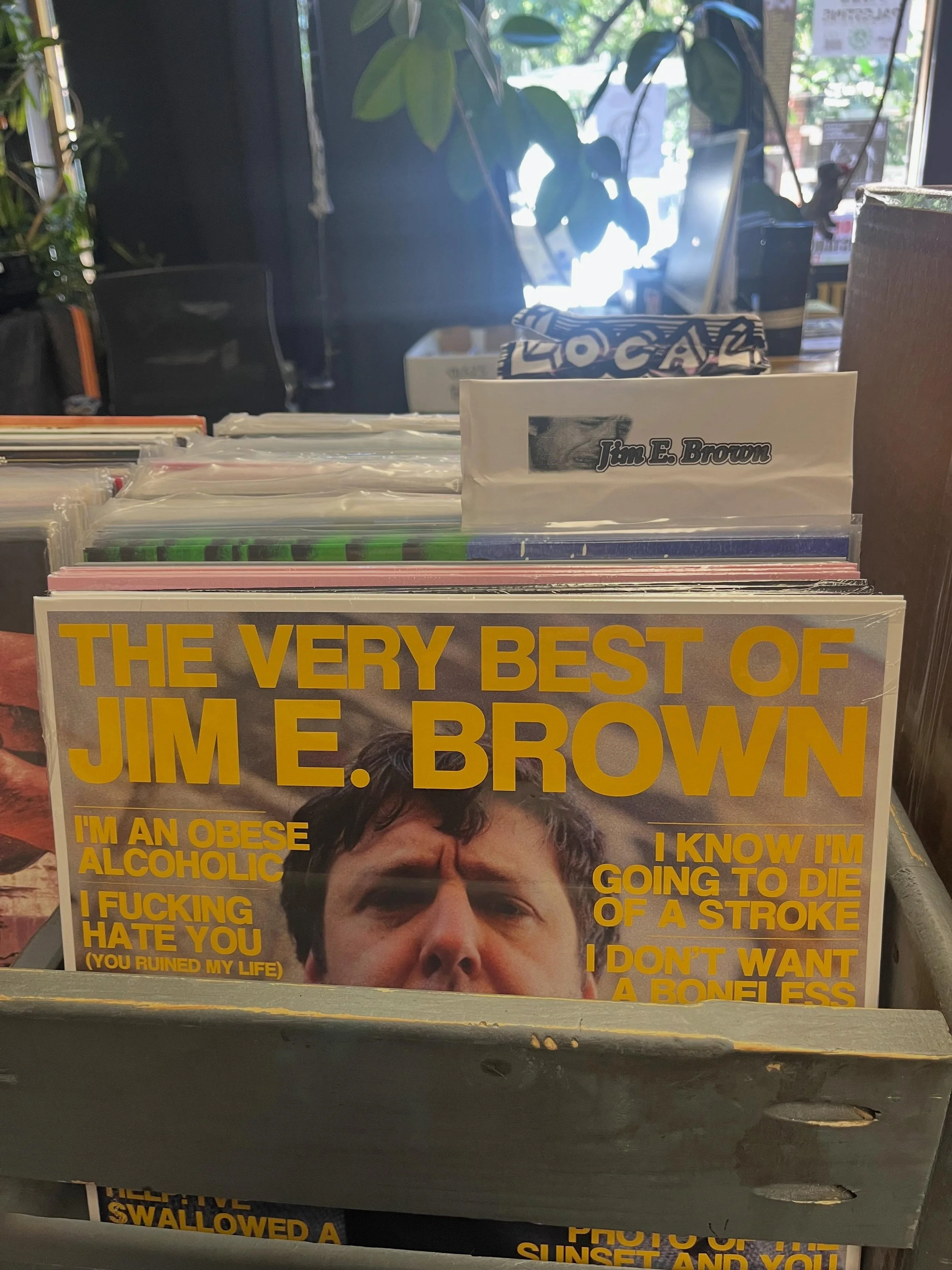 WELL, we stocked so many damn JIM E. BROWN titles we had to make the young man his own section. Come grab em AND a free copy of the new @sex_magazine featuring an interview with Jim!!