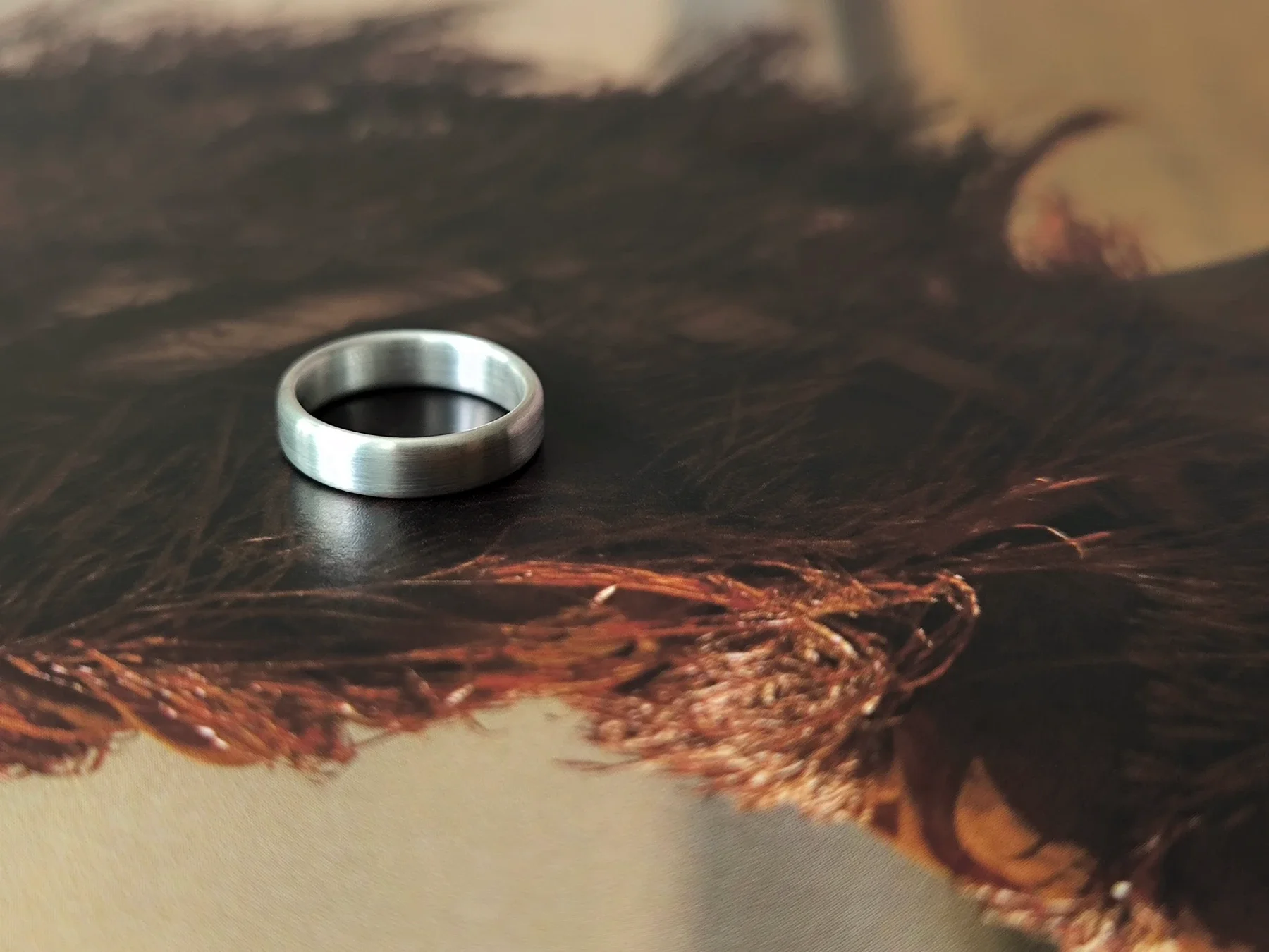 Matný stříbrný jednoduchý prsten