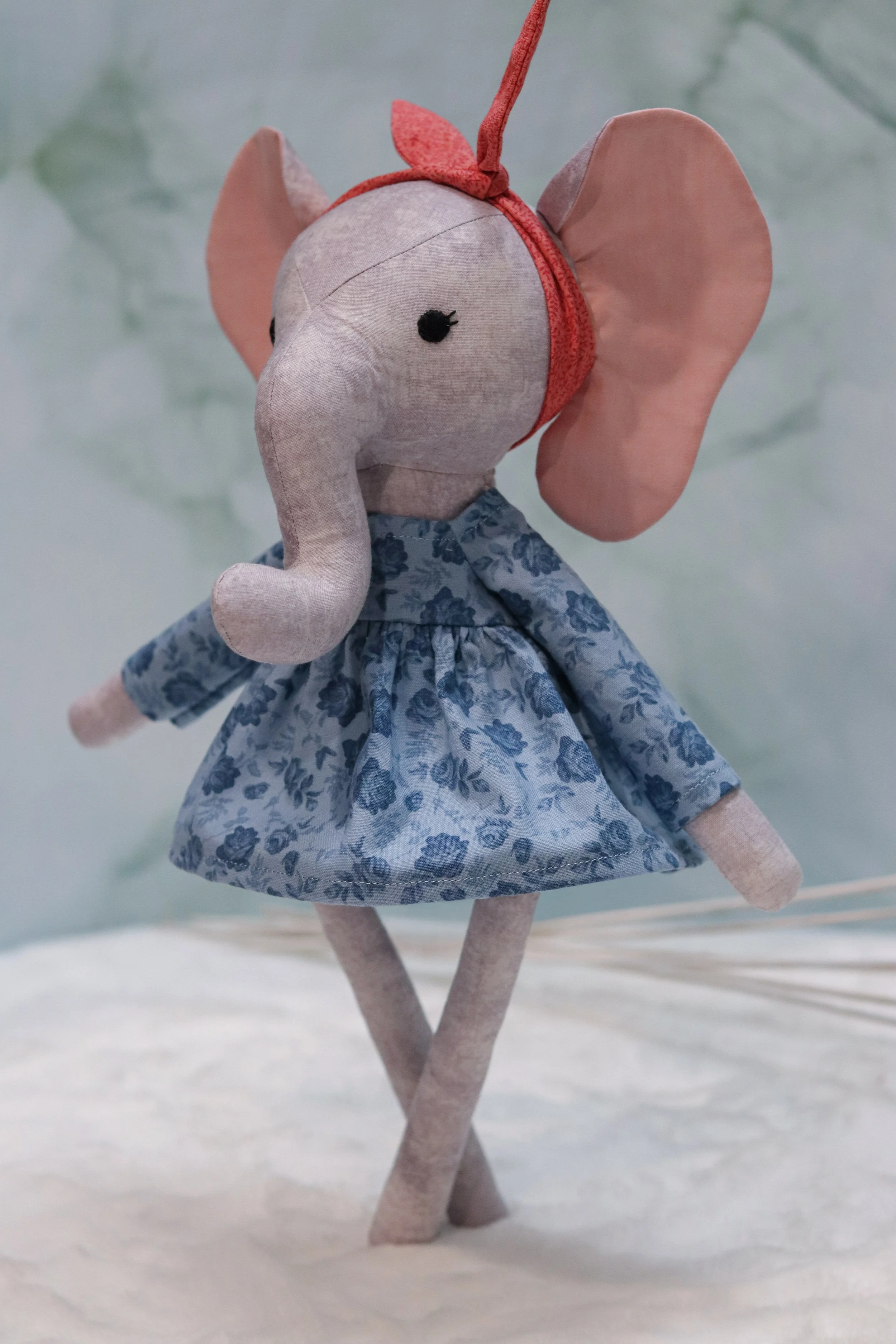 Dreamy Elephant - Long Sleeve Dress and Headband