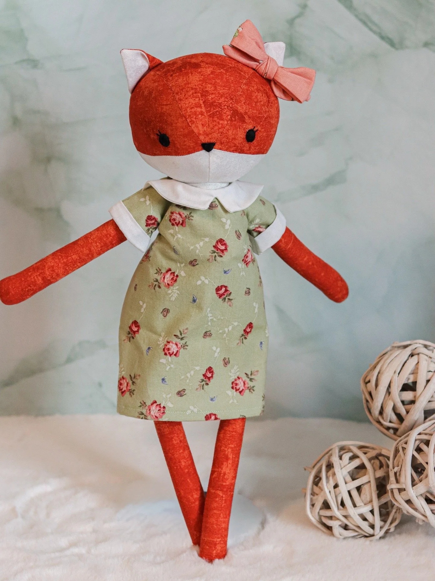 Renard Rêveur - Robe avec Collet et Boucle