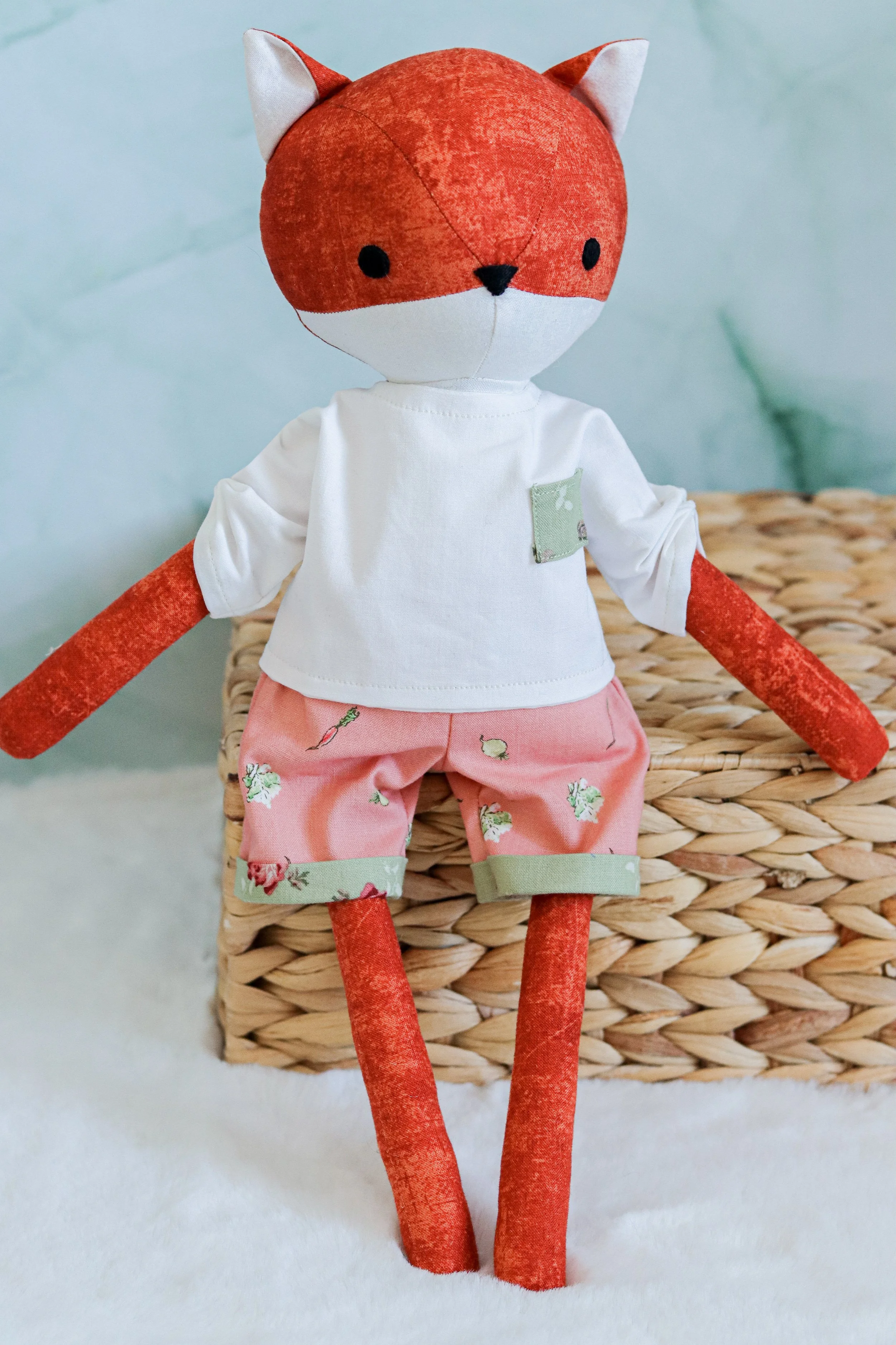 Dreamy Fox Long Tee and Shorts