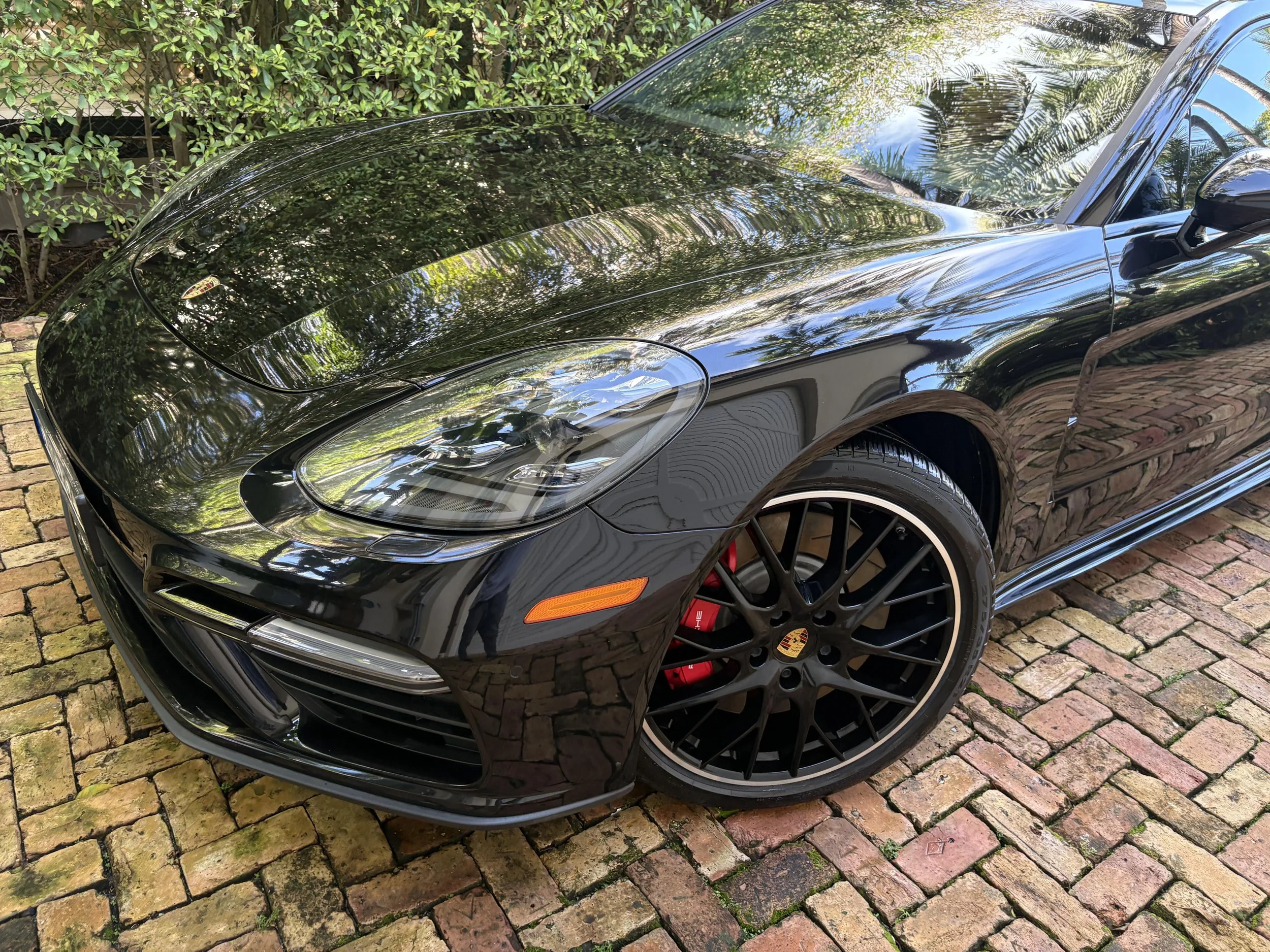 Porsche Panamera after full mobile detailing service in Boca Raton, Florida by HQ Mobile Detailing.