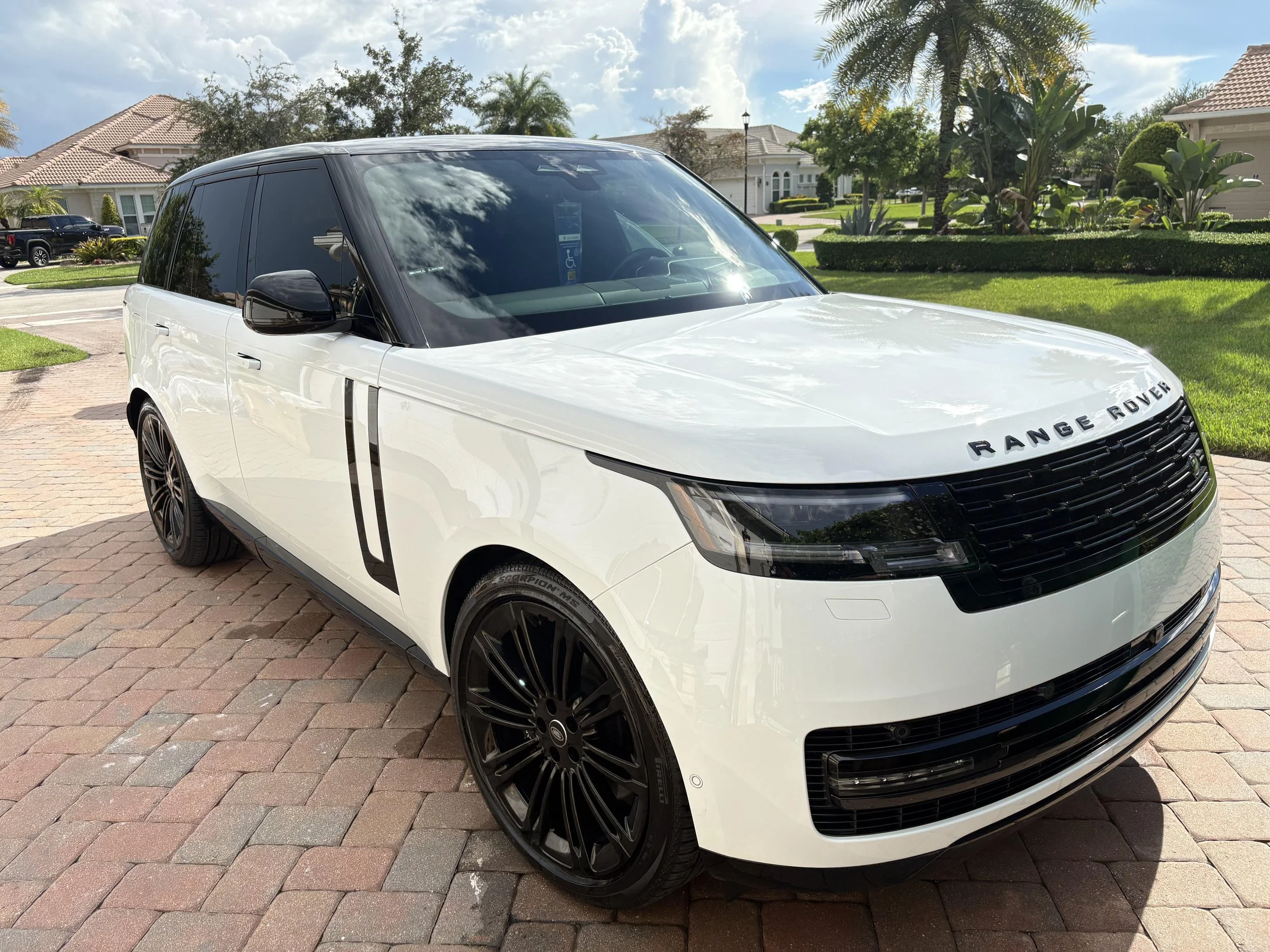 2023 Range Rover exterior after professional mobile detailing in Tamarac.