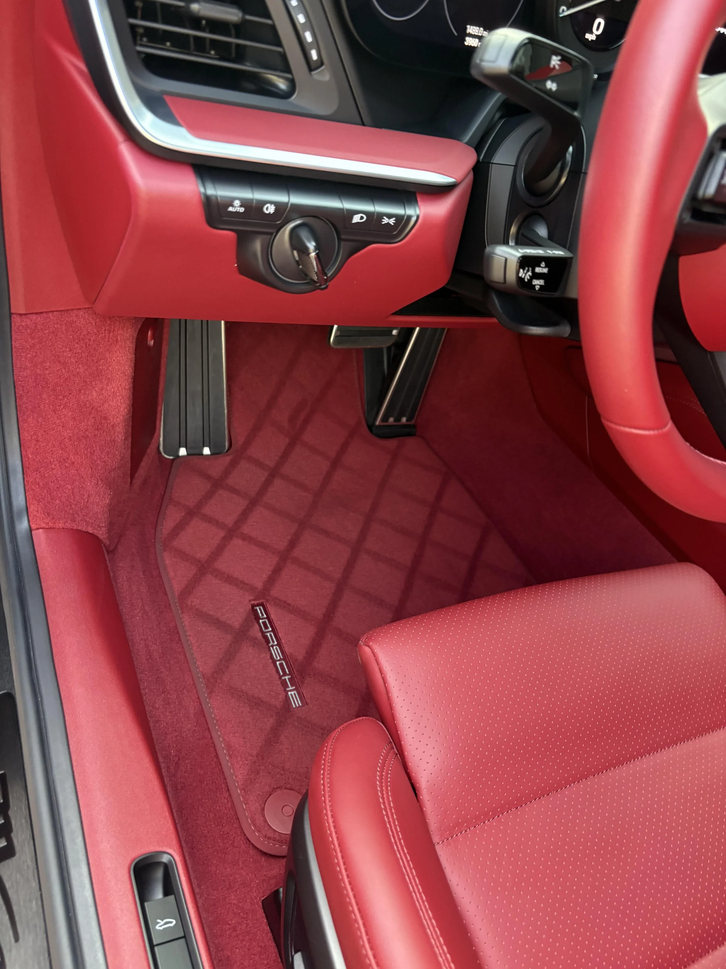 Porsche 911 Carrera interior fully cleaned and detailed in Delray Beach Florida.