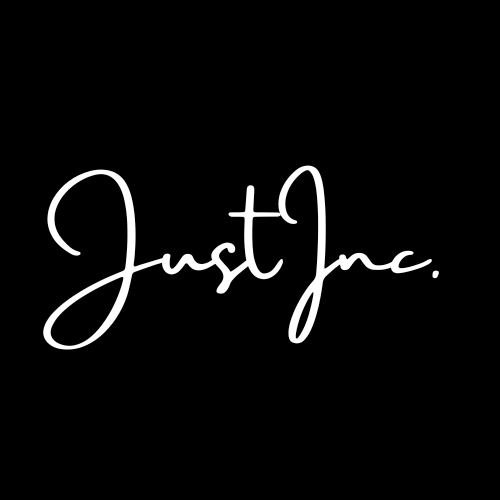 JustInc. media alternative logo representing creative branding and private chef services. A distinctive mark of innovation and hospitality, crafted to showcase bespoke experiences and regional presence across South England.