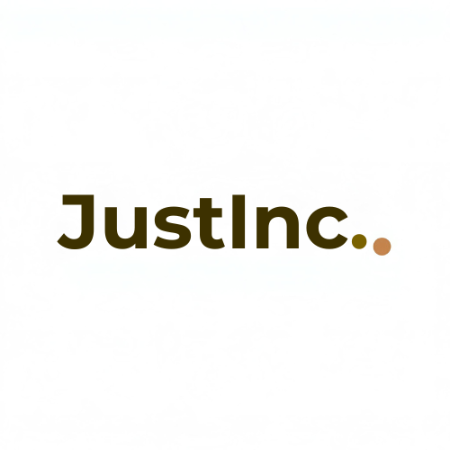 The JustInc. Ltd main logo — a symbol of culinary creativity, hospitality consultancy, and bespoke private chef experiences across the South of England.