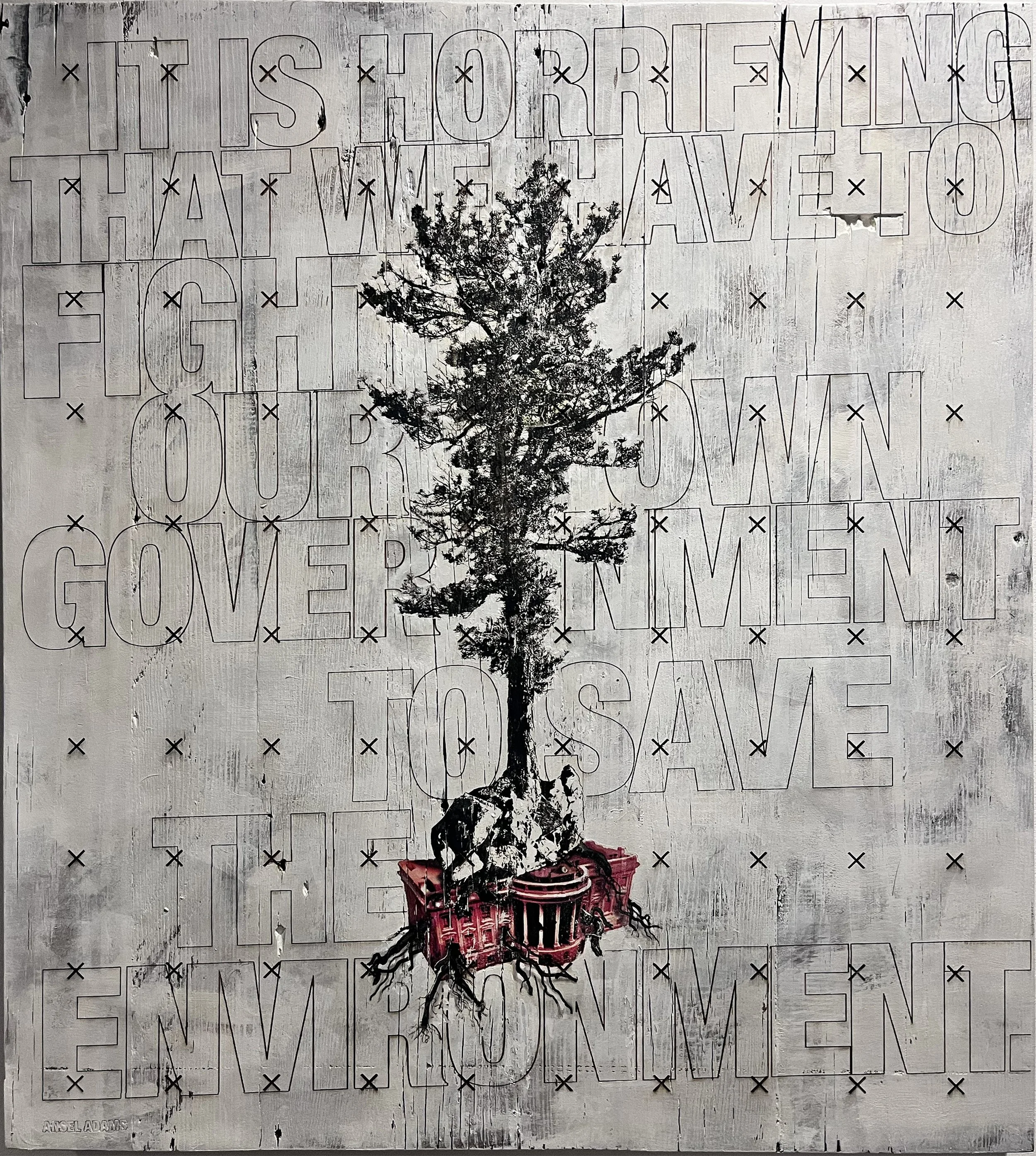 Prevailing Growth of Environmental Defense, X Marks the Spots - Available

100 Xs represent Trumps first term roll back of more than 100 environmental protections.