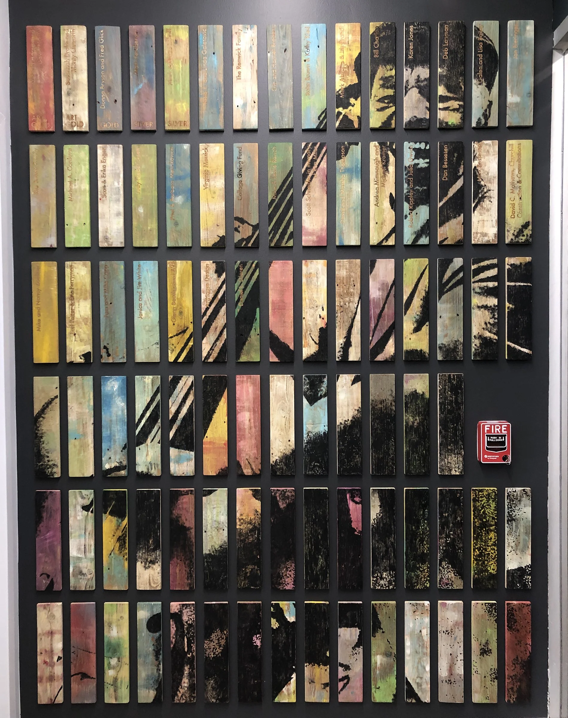 The Bassist - Commission Installation honoring Charles Burrell at Dazzle Jazz