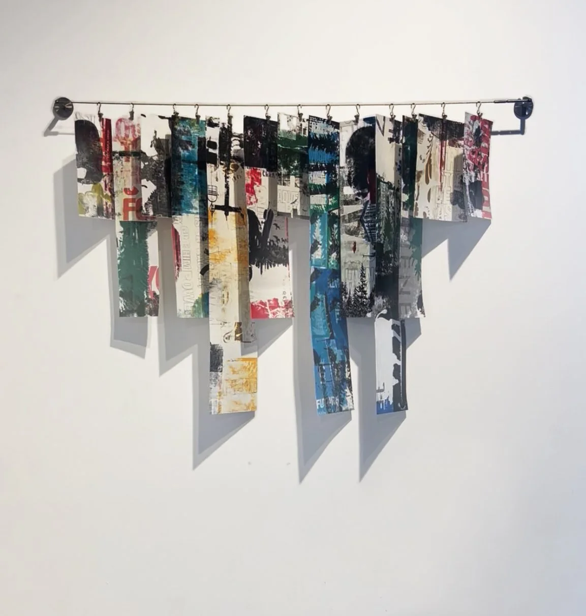 Cascade of Dissent Collage Abstraction