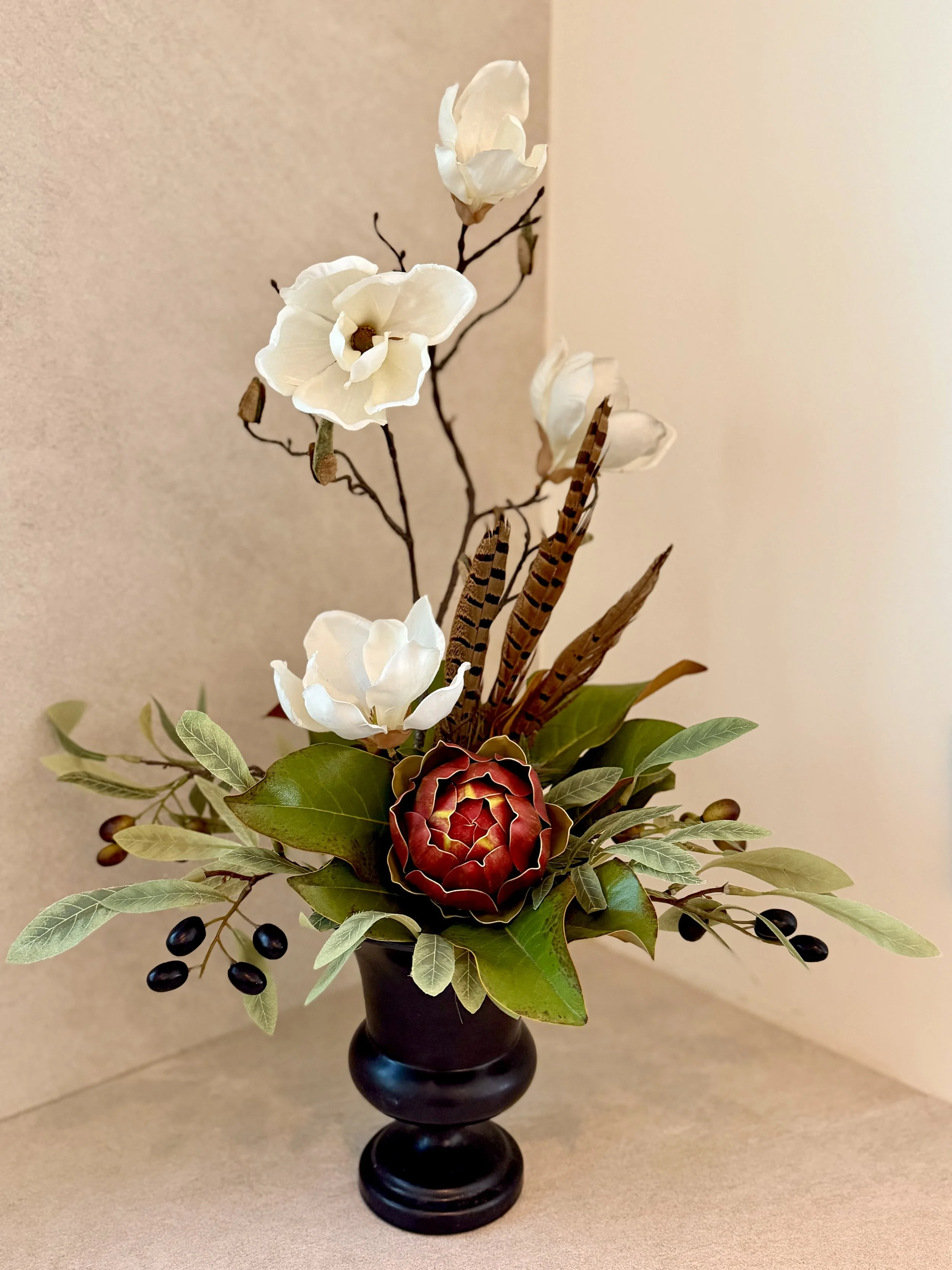 Feathered Magnolia and Artichoke