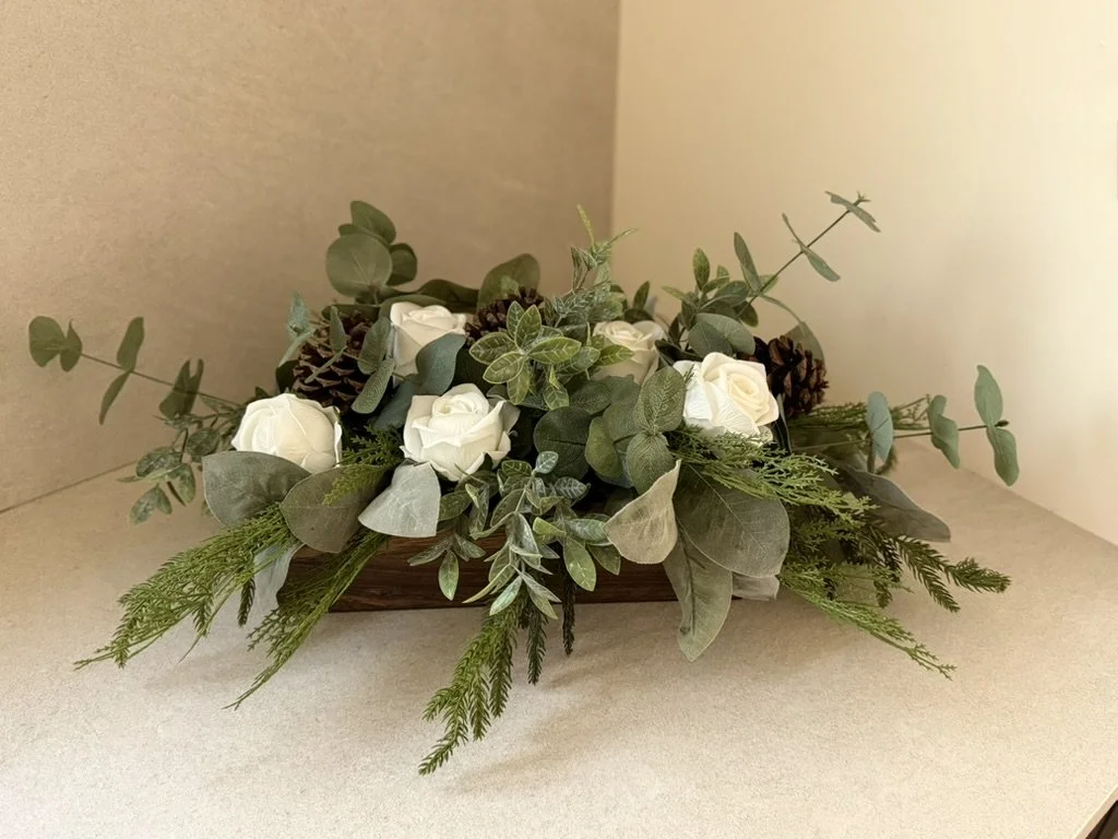 Winter Roses Centerpiece
