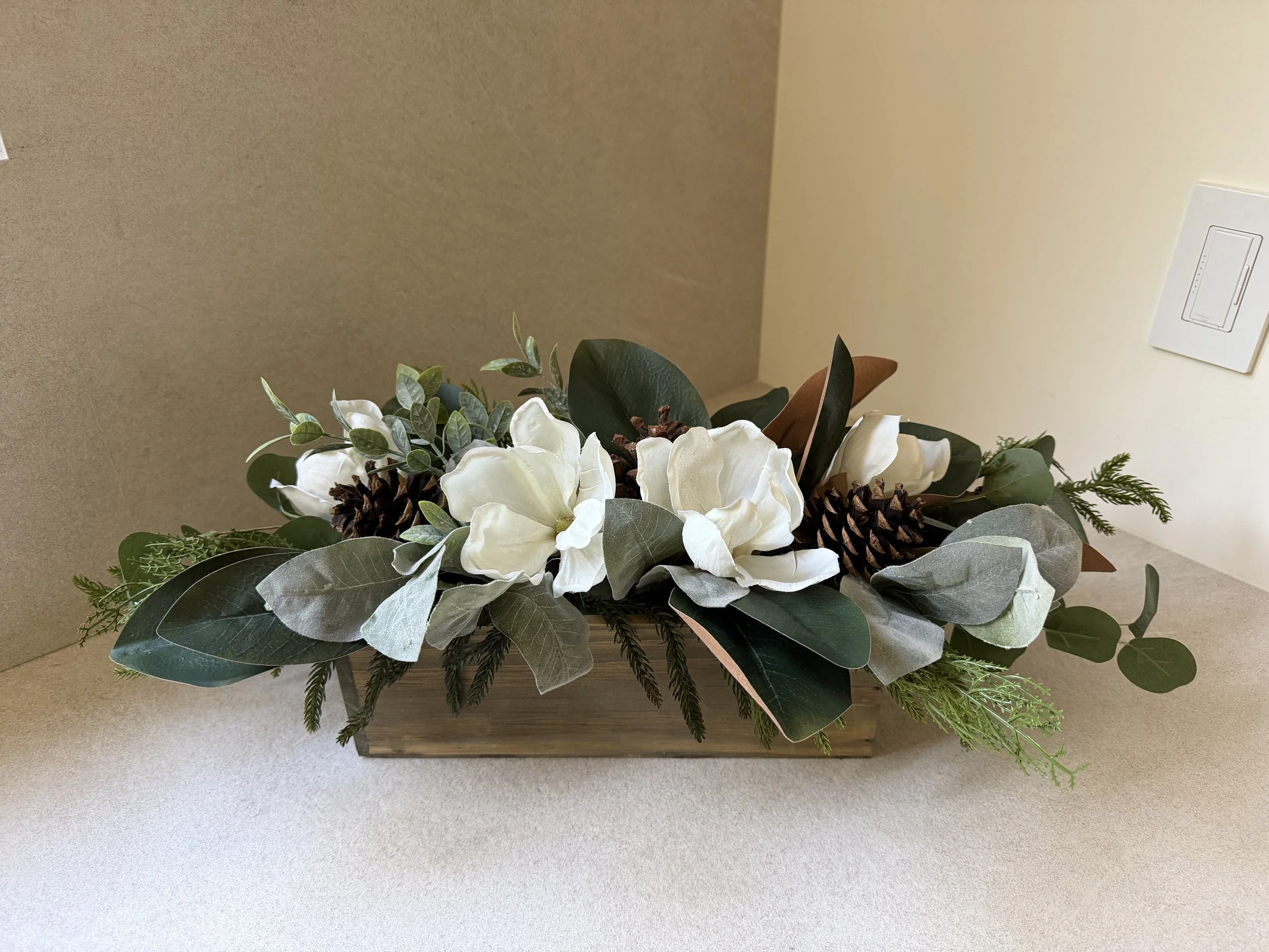 Winter Magnolia Centerpiece
