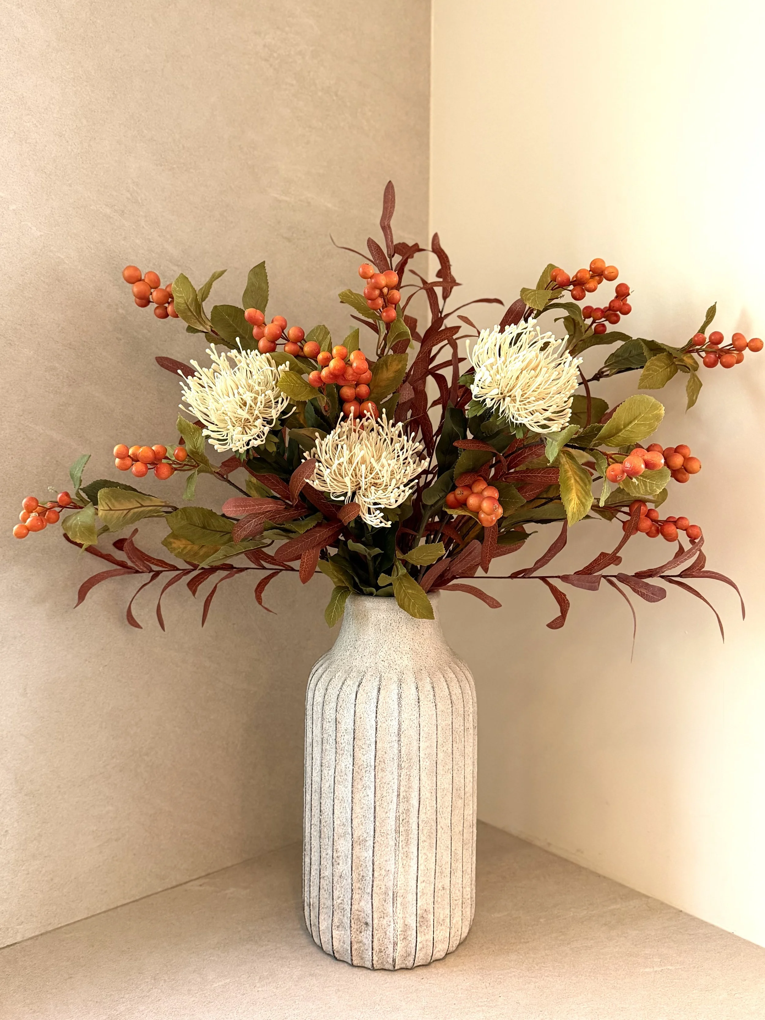 Autumn White Hollyone Arrangement