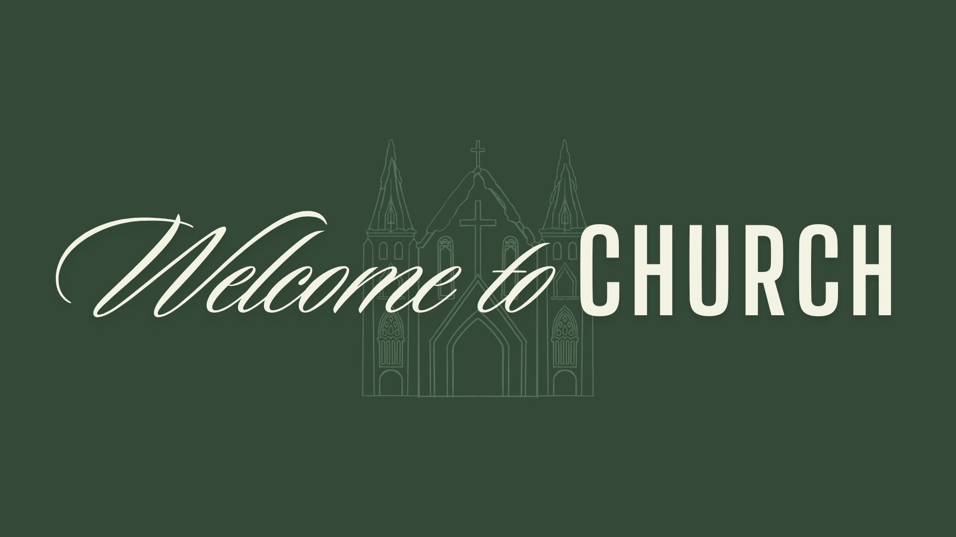 Welcome to Church Graphic