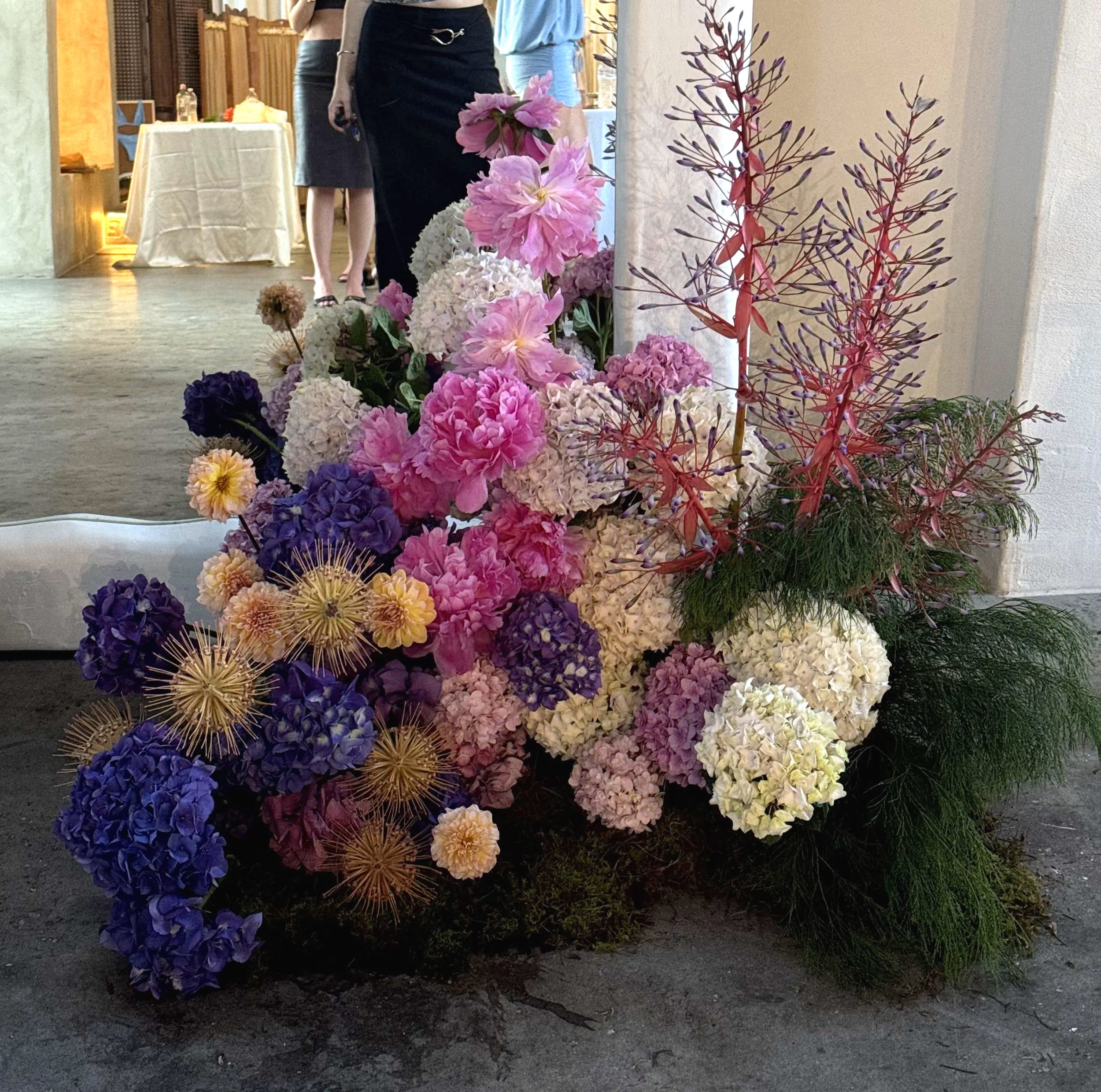 Photo Backdrop Floral Installation