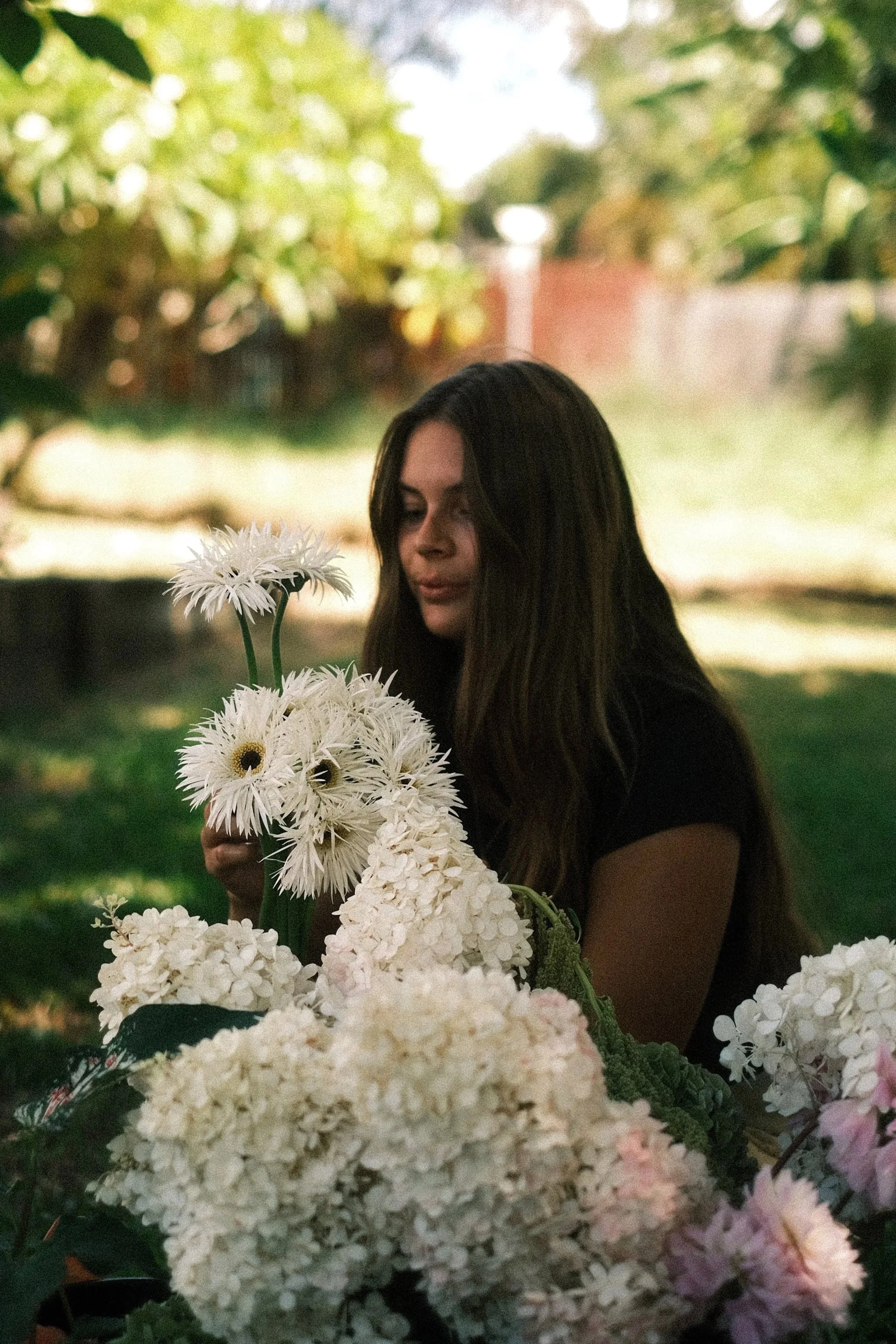 Business Owner with Flowers